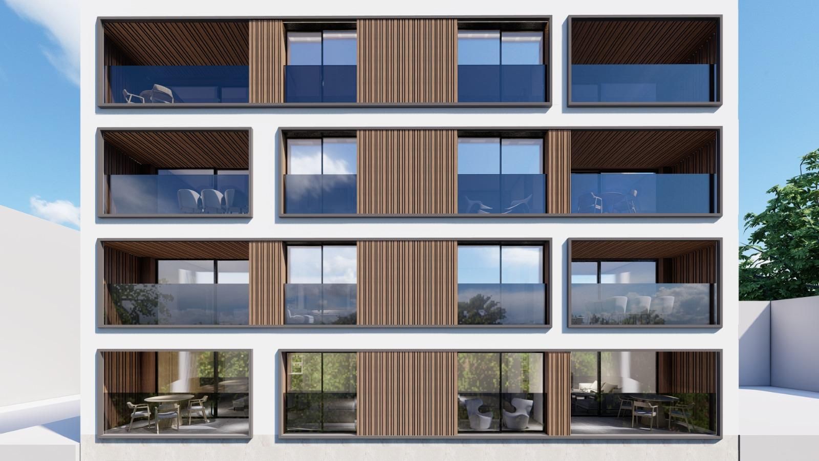 Double bedroom with built-in wardrobes in 3-bedroom penthouse, Zona Pueblo