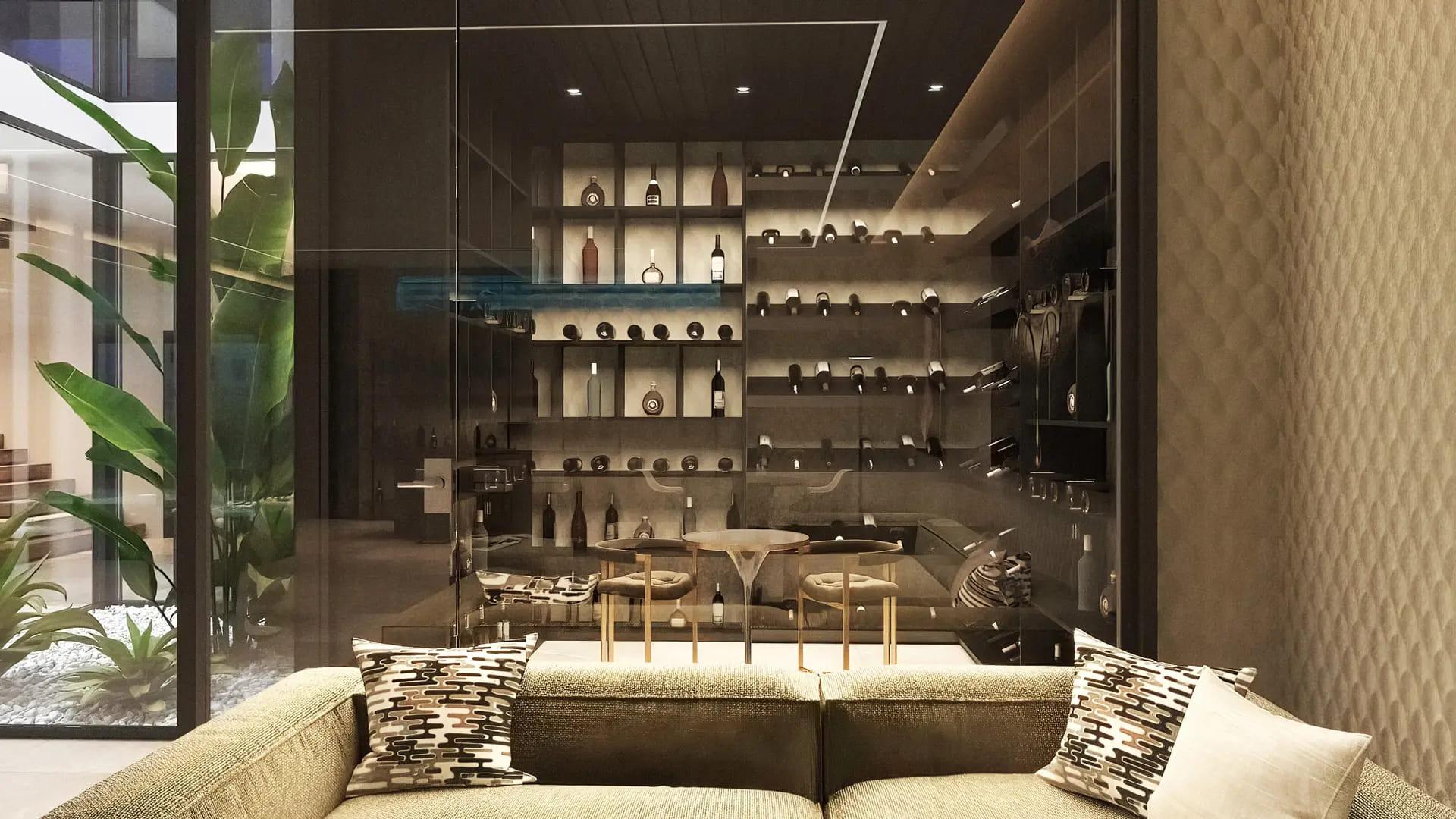 Sixth bedroom with built-in storage in new-build villa, El Madroñal, Benahavis