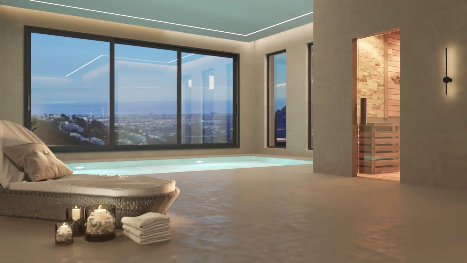 Utility room with fitted cabinetry in 6-bedroom villa, El Madroñal, Benahavis
