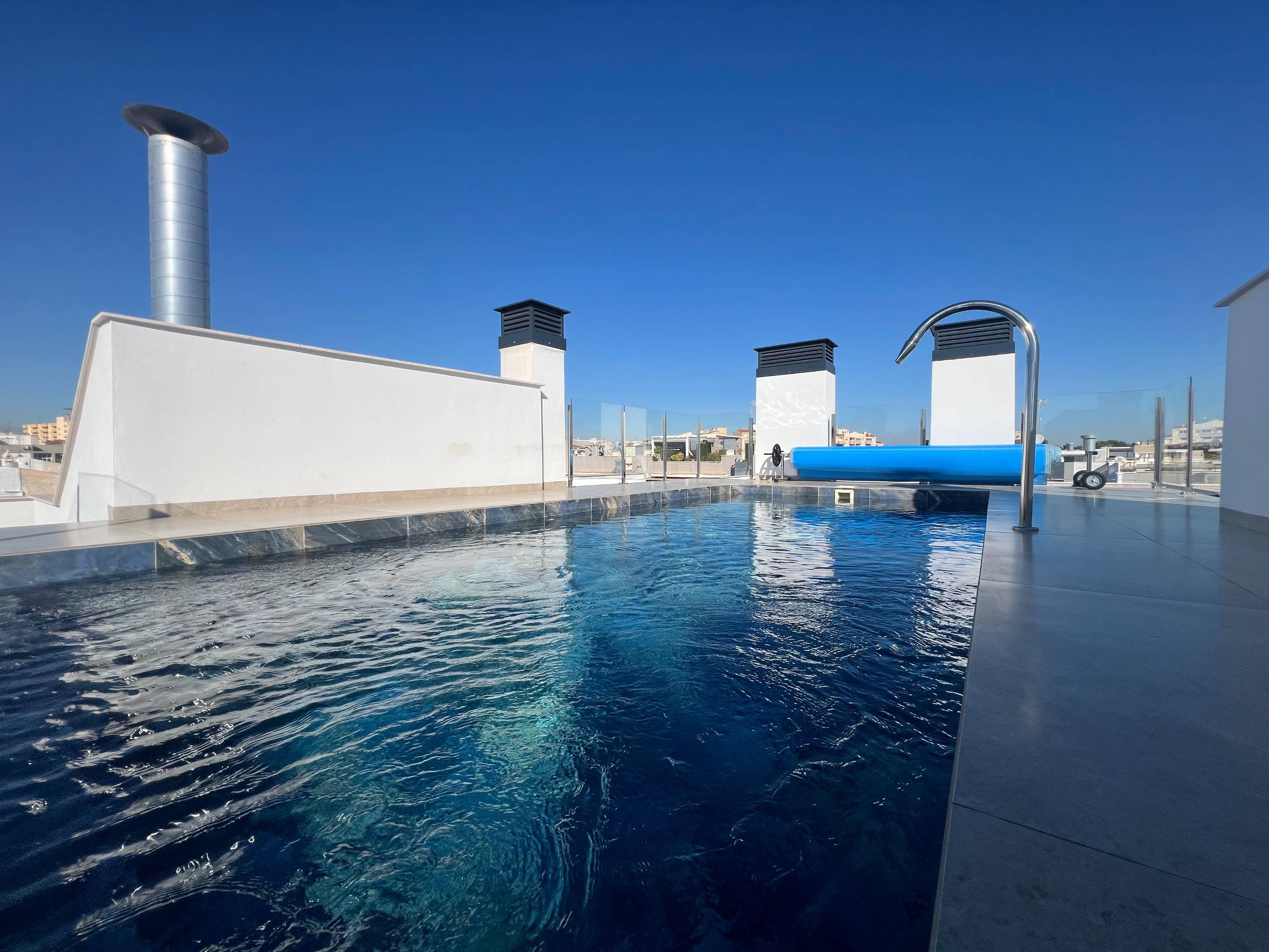 Exterior of new-build residential block in Centro, Torrevieja