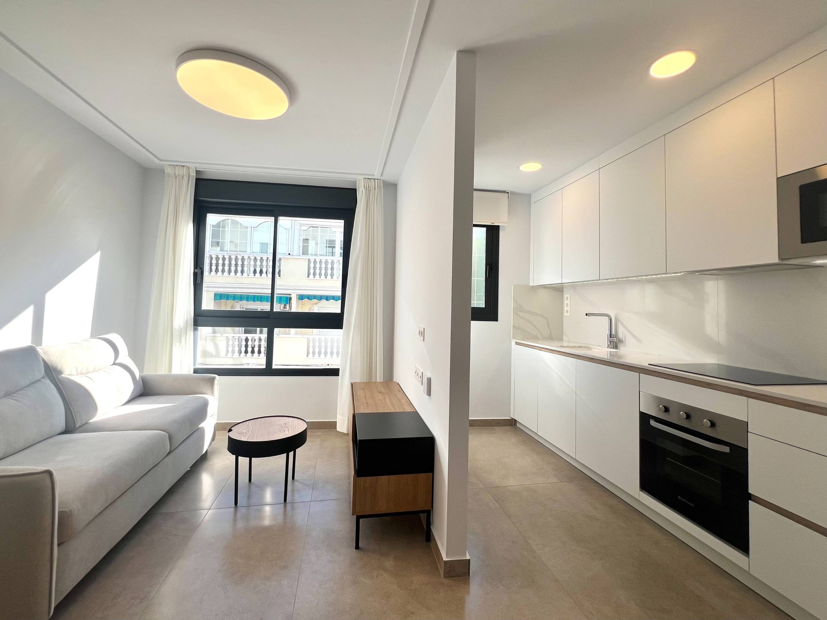 Living area in 2-bedroom new-build apartment, Centro, Torrevieja