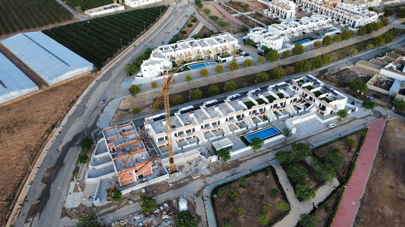 Development at dusk, Las Higuericas, Pilar De La Horadada