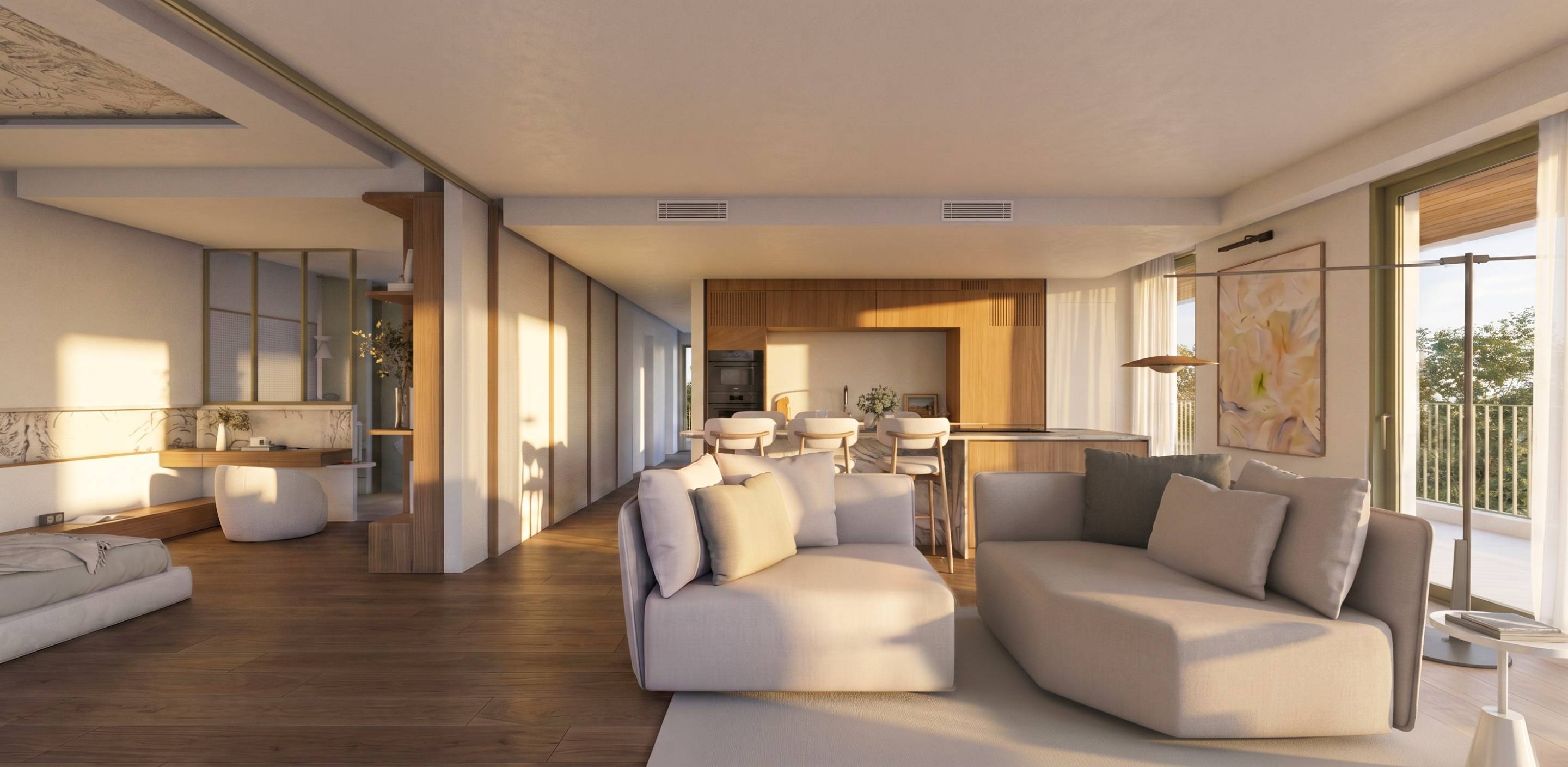 Private terrace of the top-floor penthouse in La Calerita, Fuengirola