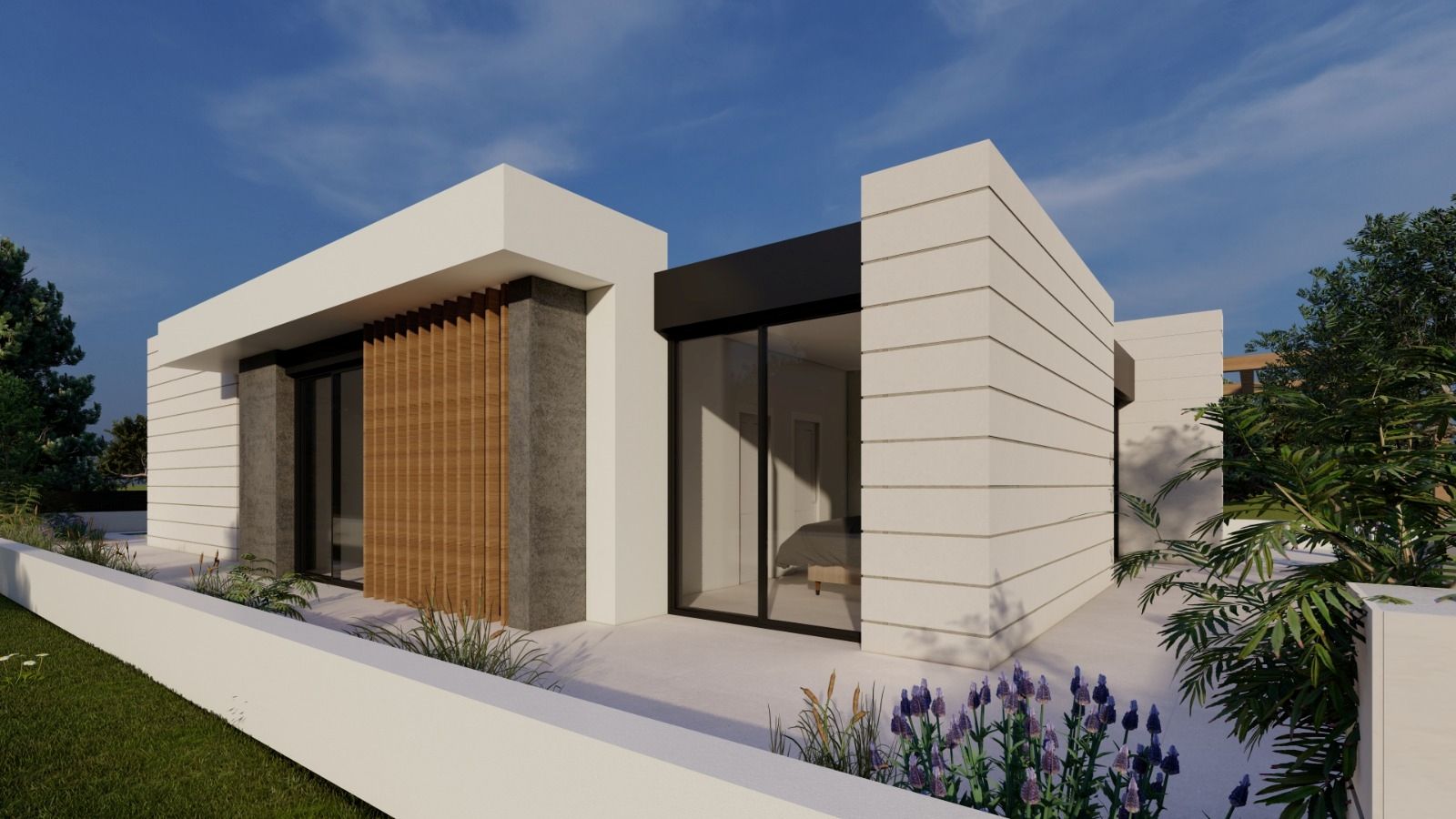 Main bathroom in new-build villa, Lo Romero Golf
