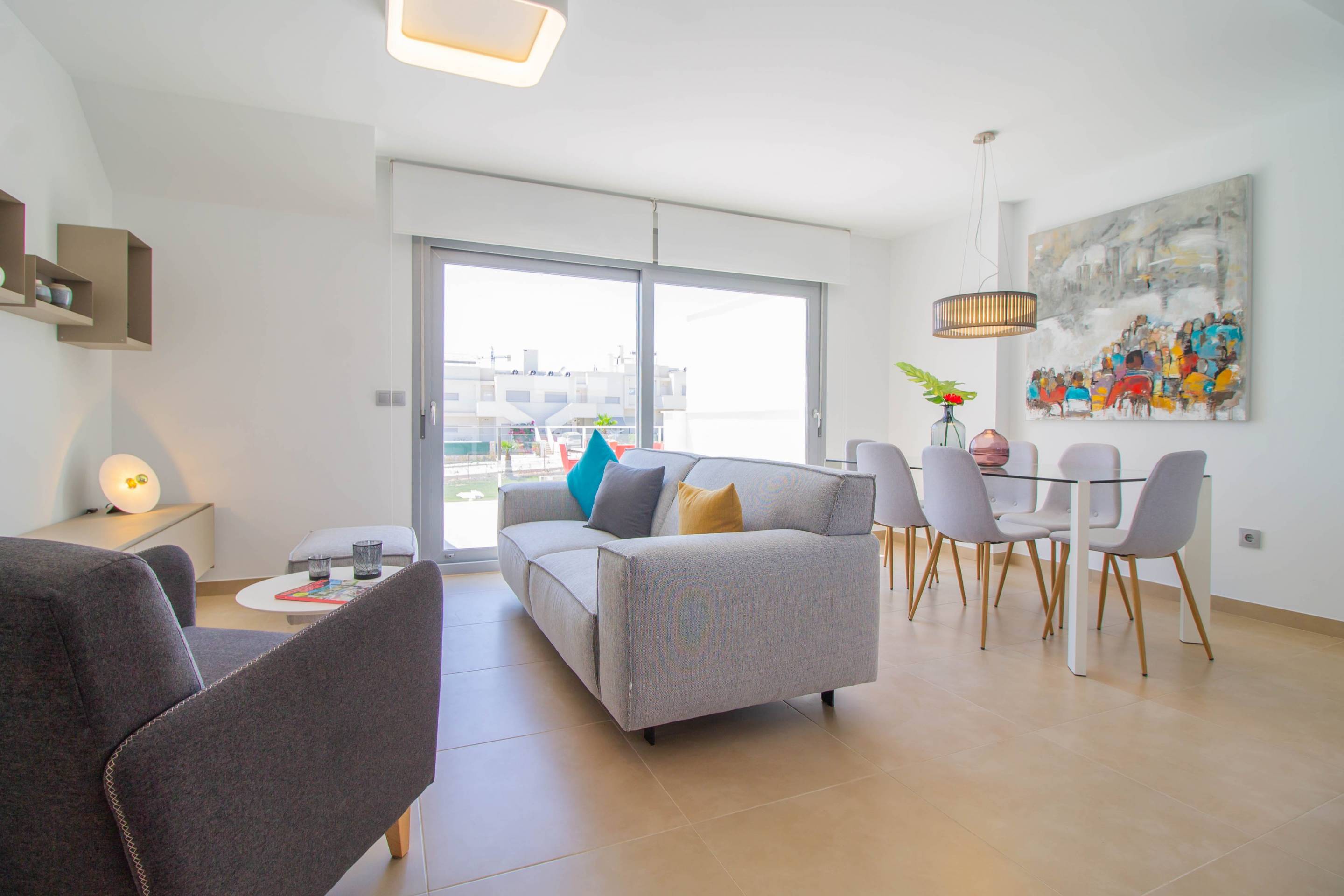 Floor plan of 81 m2 ground-floor bungalow, Desamparados, Orihuela