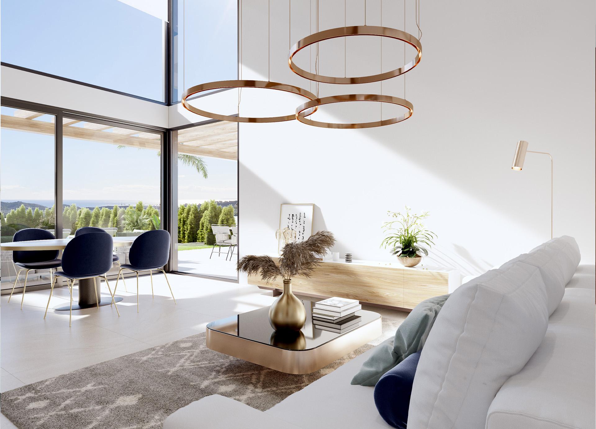 Upper terrace or roof area of new-build villa, Sierra Cortina, Finestrat