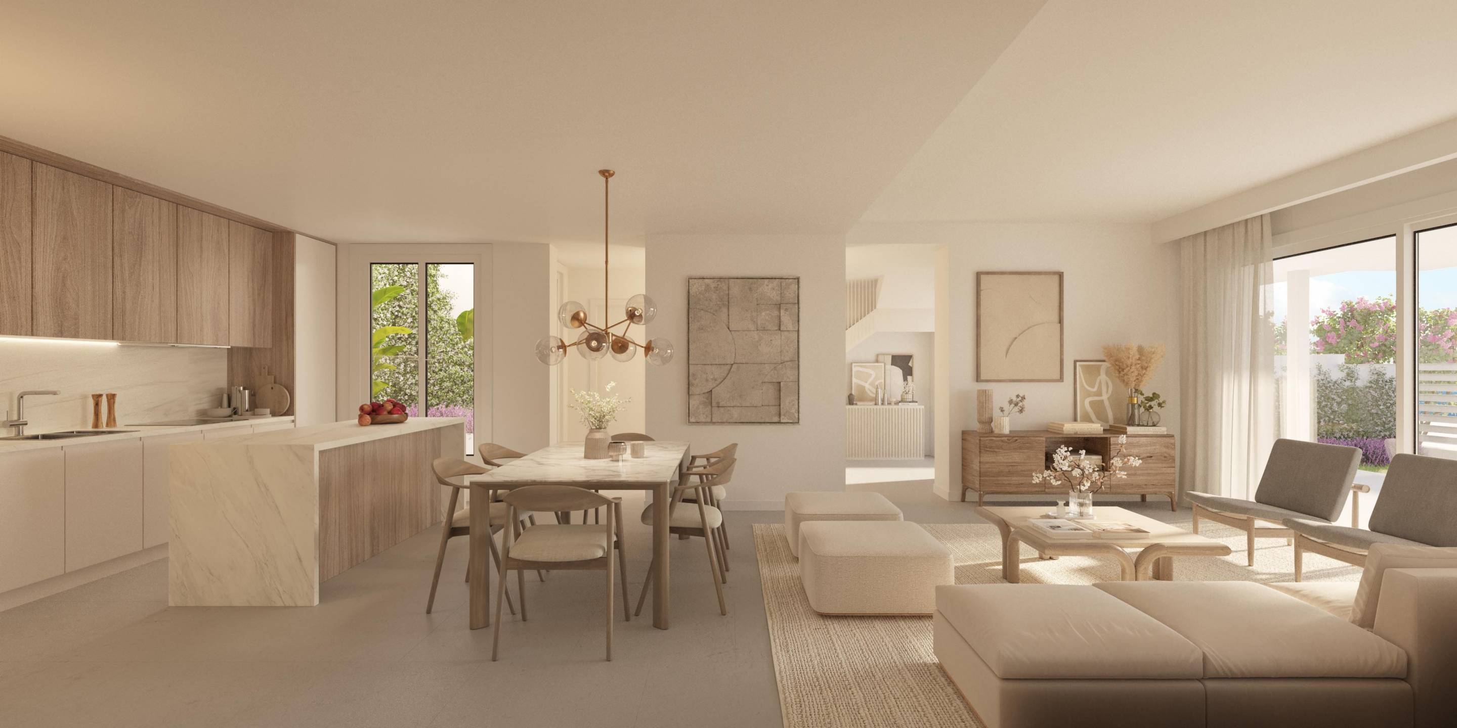 Bathroom in 3-bedroom new-build townhouse, Real de Zaragoza, Marbella