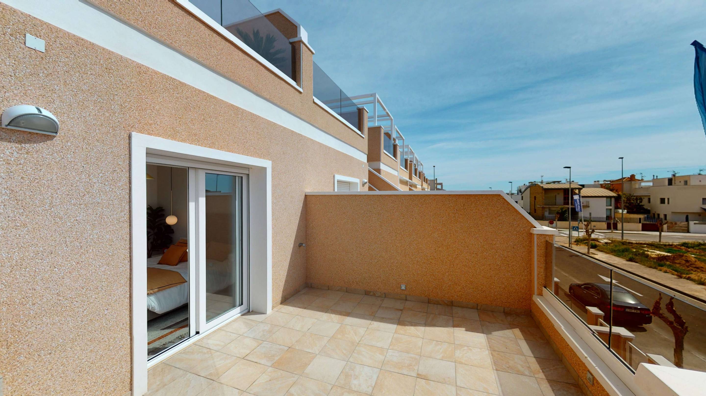 Main bedroom with built-in wardrobes in new-build townhouse, Zona Pueblo, Pilar De La Horadada