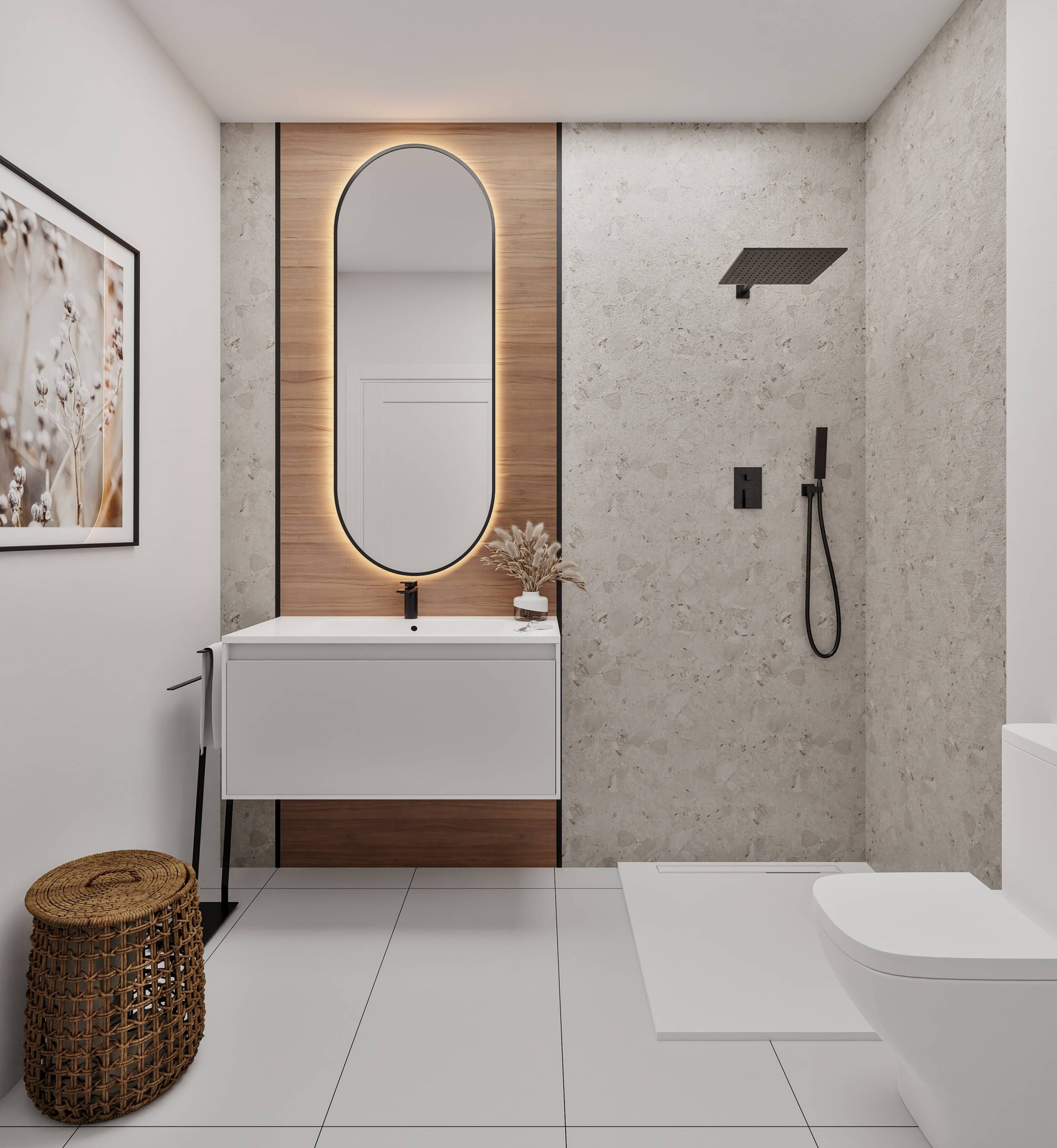 Interior living space in 3-bedroom apartment, Pueblo 9, San Miguel De Salinas