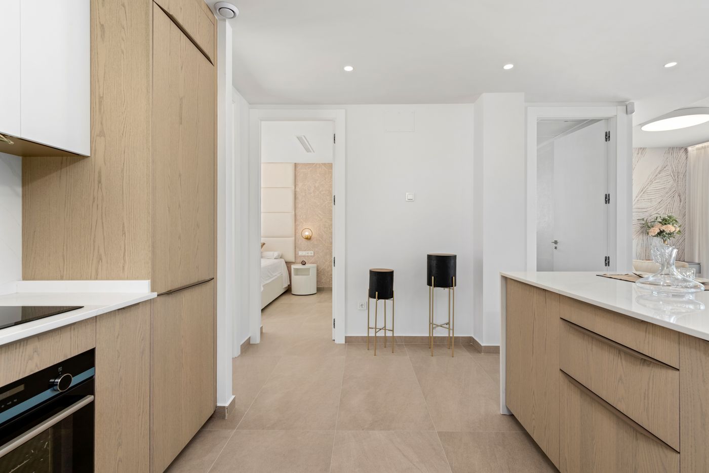 Bedroom with built-in storage, new-build villa, Campoamor