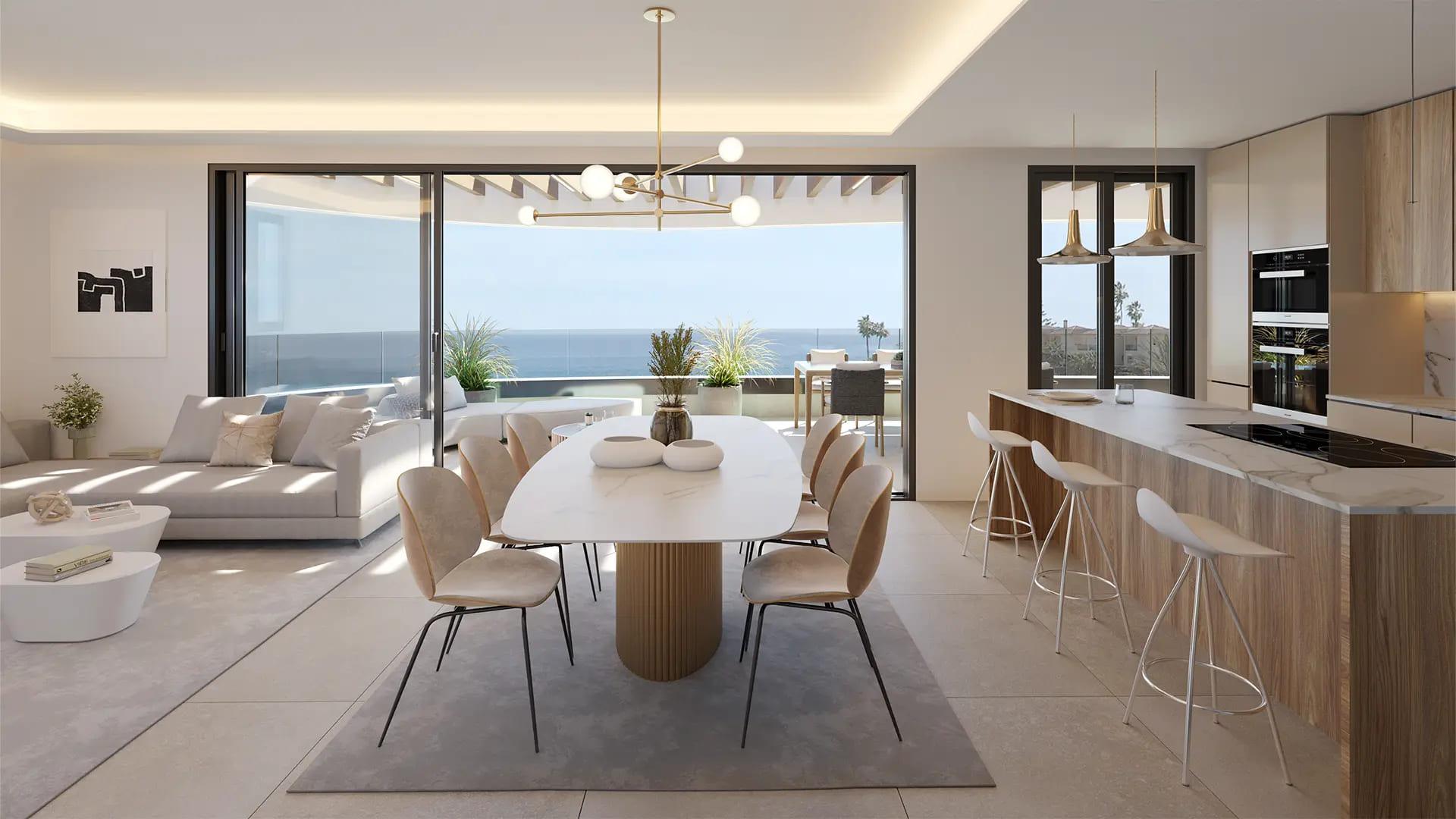 Third bedroom in 3-bedroom new-build penthouse, Calaburra, Mijas