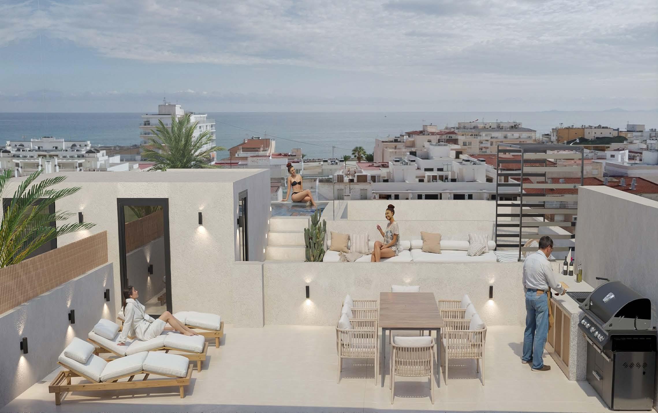 Interior colour scheme and finish samples for new-build apartment, Paseo Maritimo, Torrevieja
