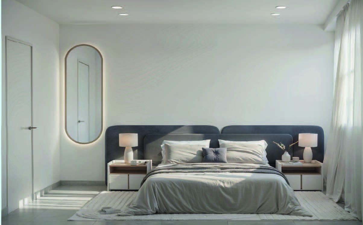 Main bathroom with walk-in shower in new-build apartment, Paseo Maritimo, Torrevieja
