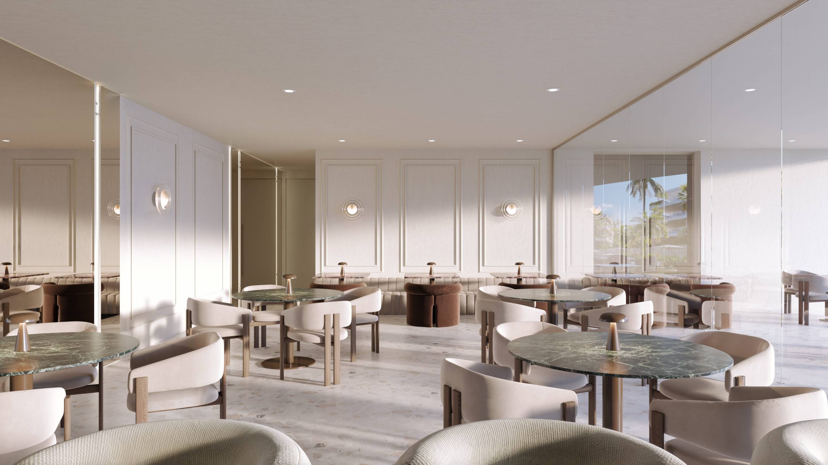 Kitchen worktop and integrated appliances in new-build penthouse, Nueva Milla De Oro, Estepona