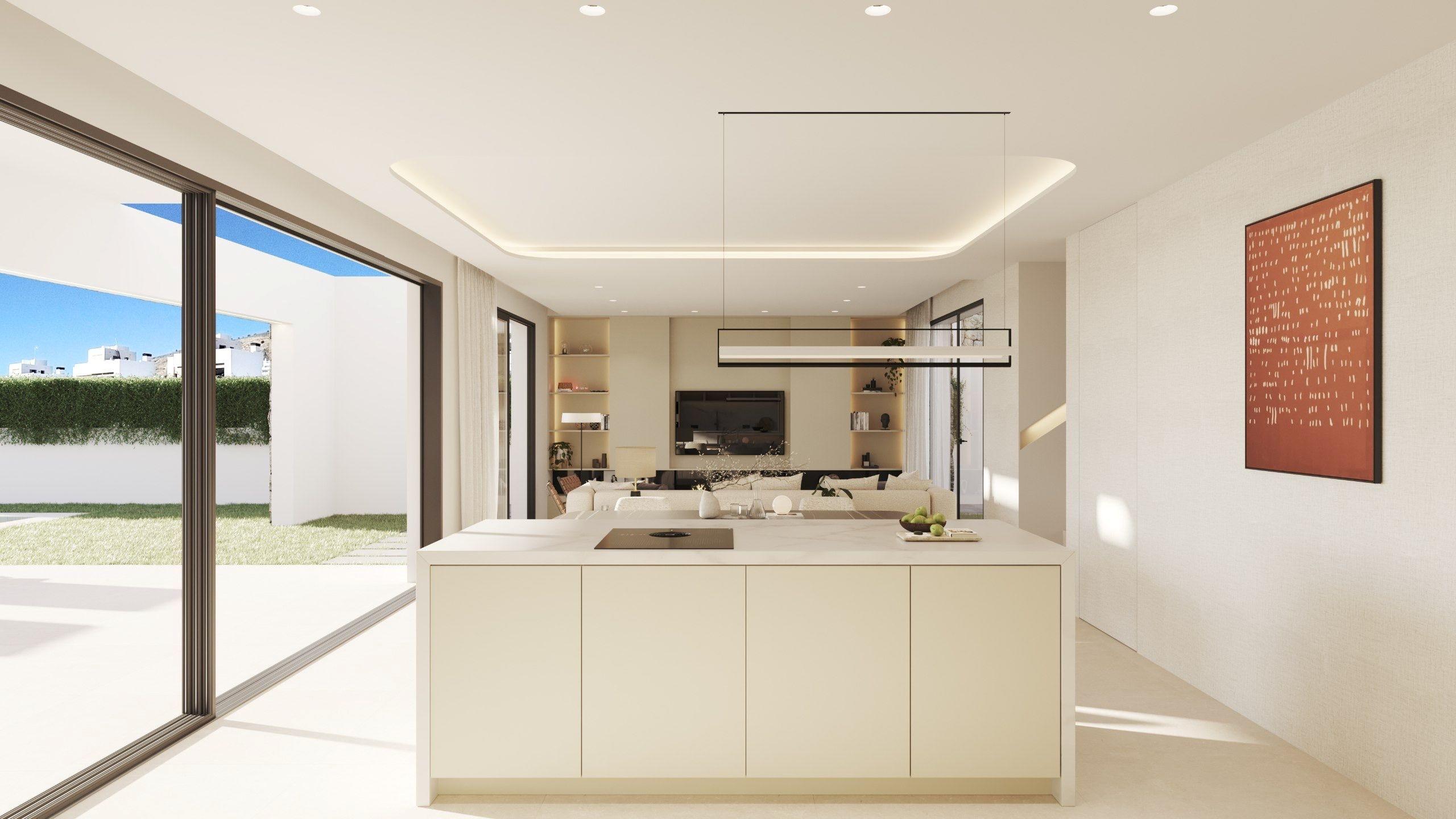 Bathroom tiling and fittings in new-build villa, Finestrat Hills