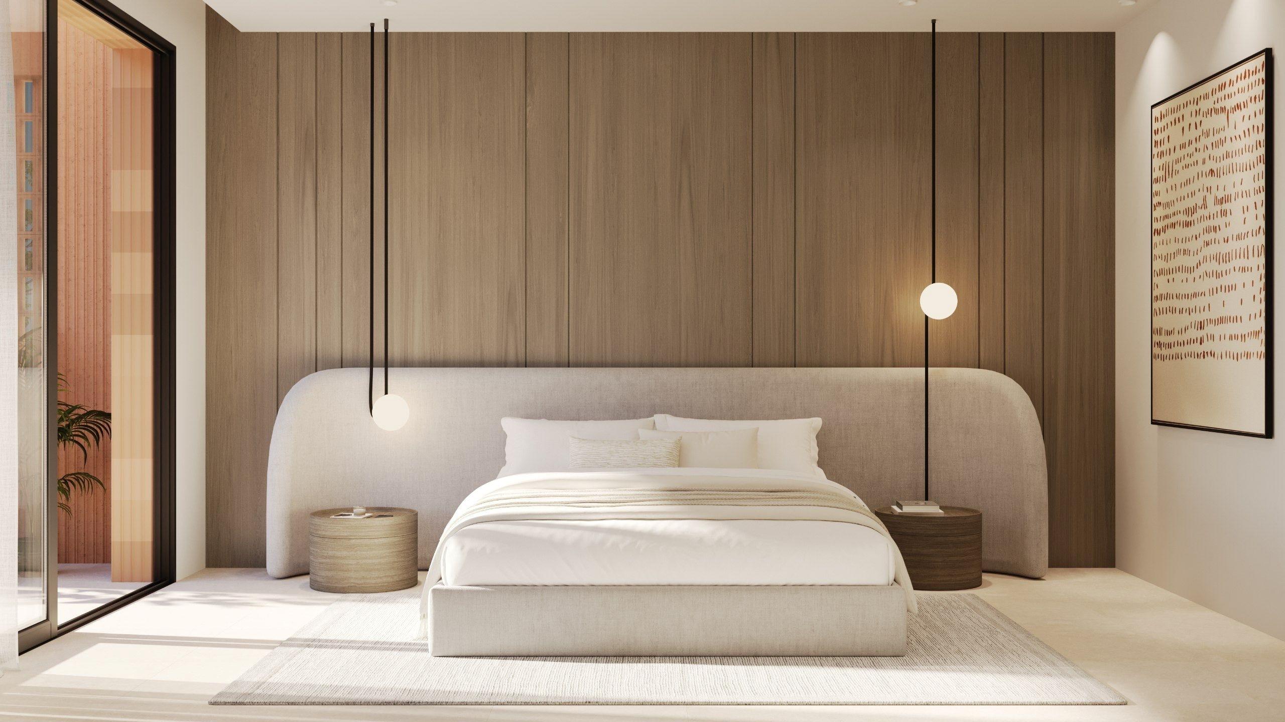 Main bedroom overlooking garden in new-build villa, Finestrat Hills