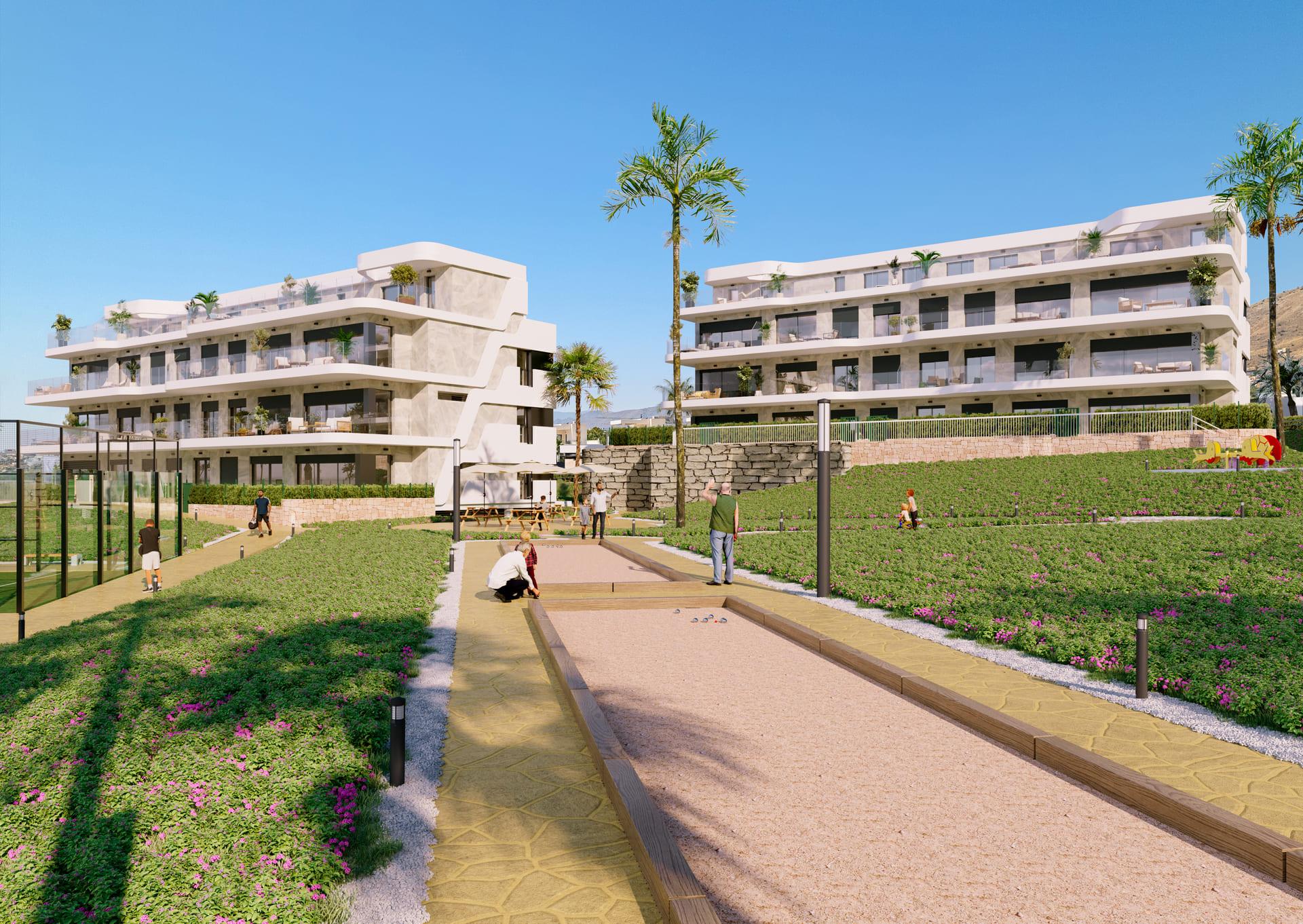 Communal grounds and garden of residential complex, Finestrat Hills