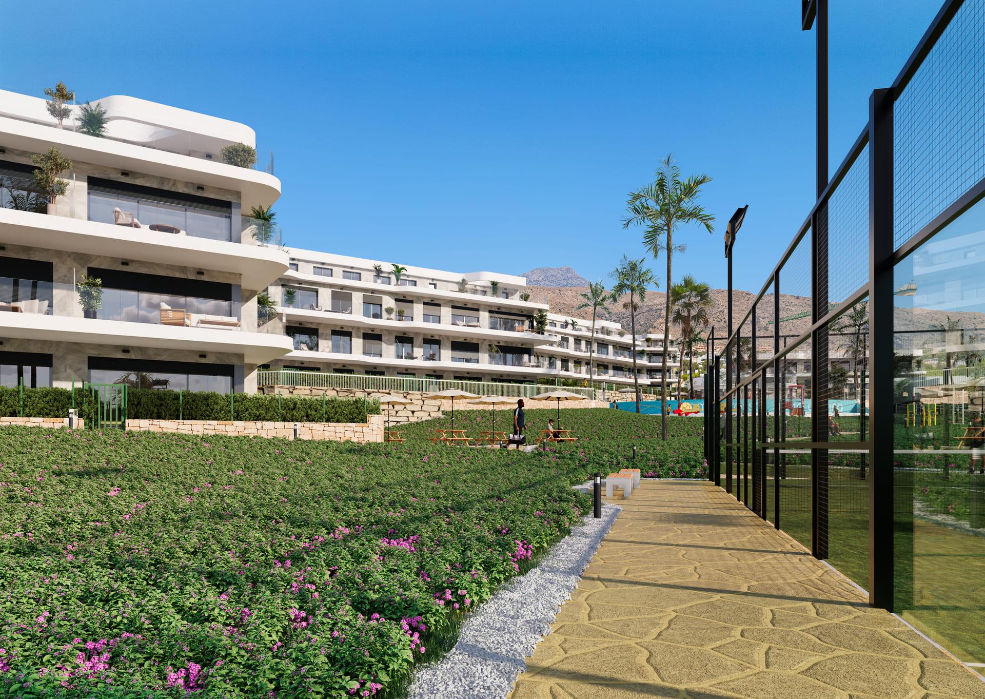 Staircase connecting floors in Finestrat Hills complex