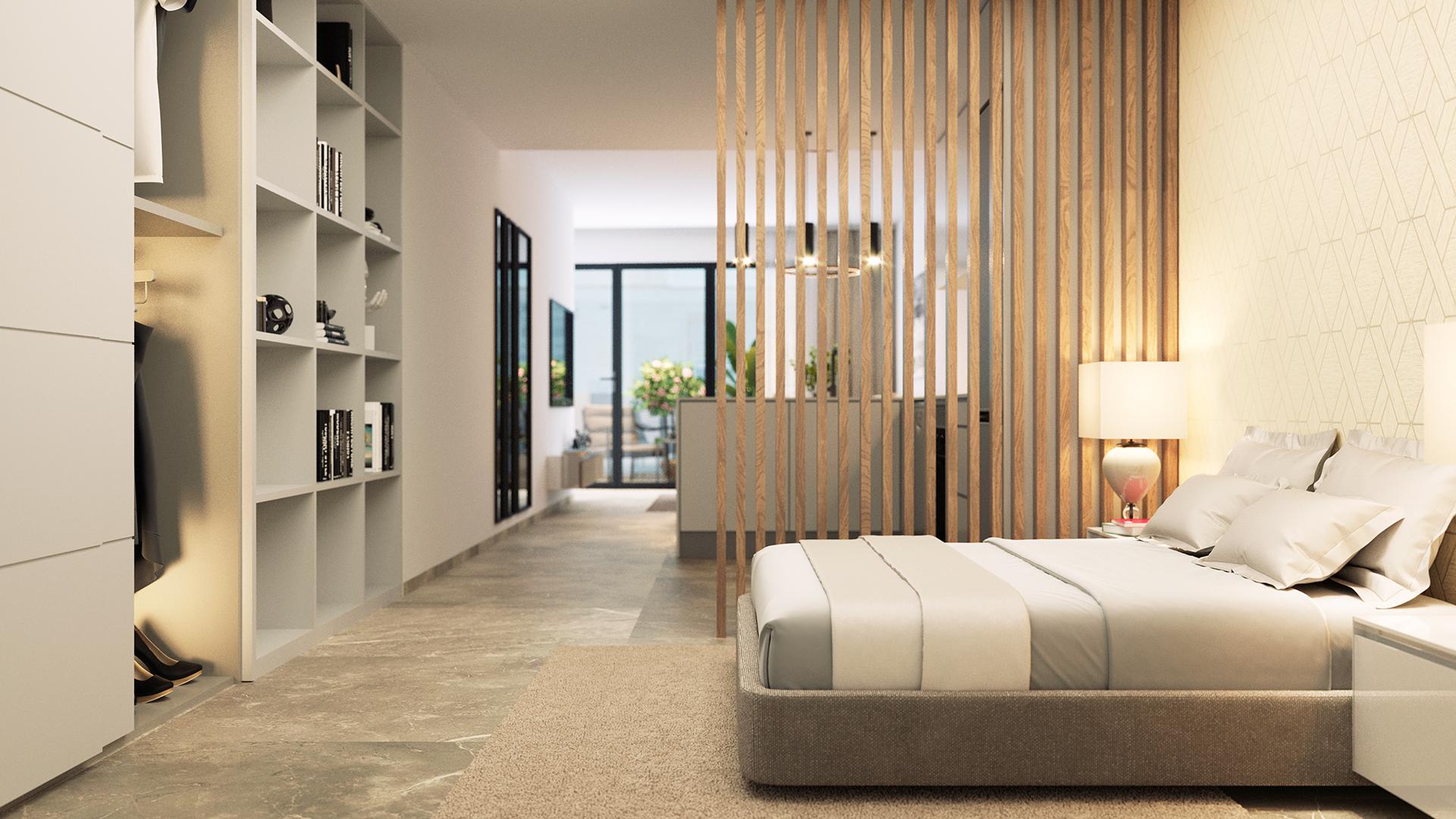 Open-plan living and dining area in 2-bedroom new-build apartment, Estacion de Autobuses, Torrevieja