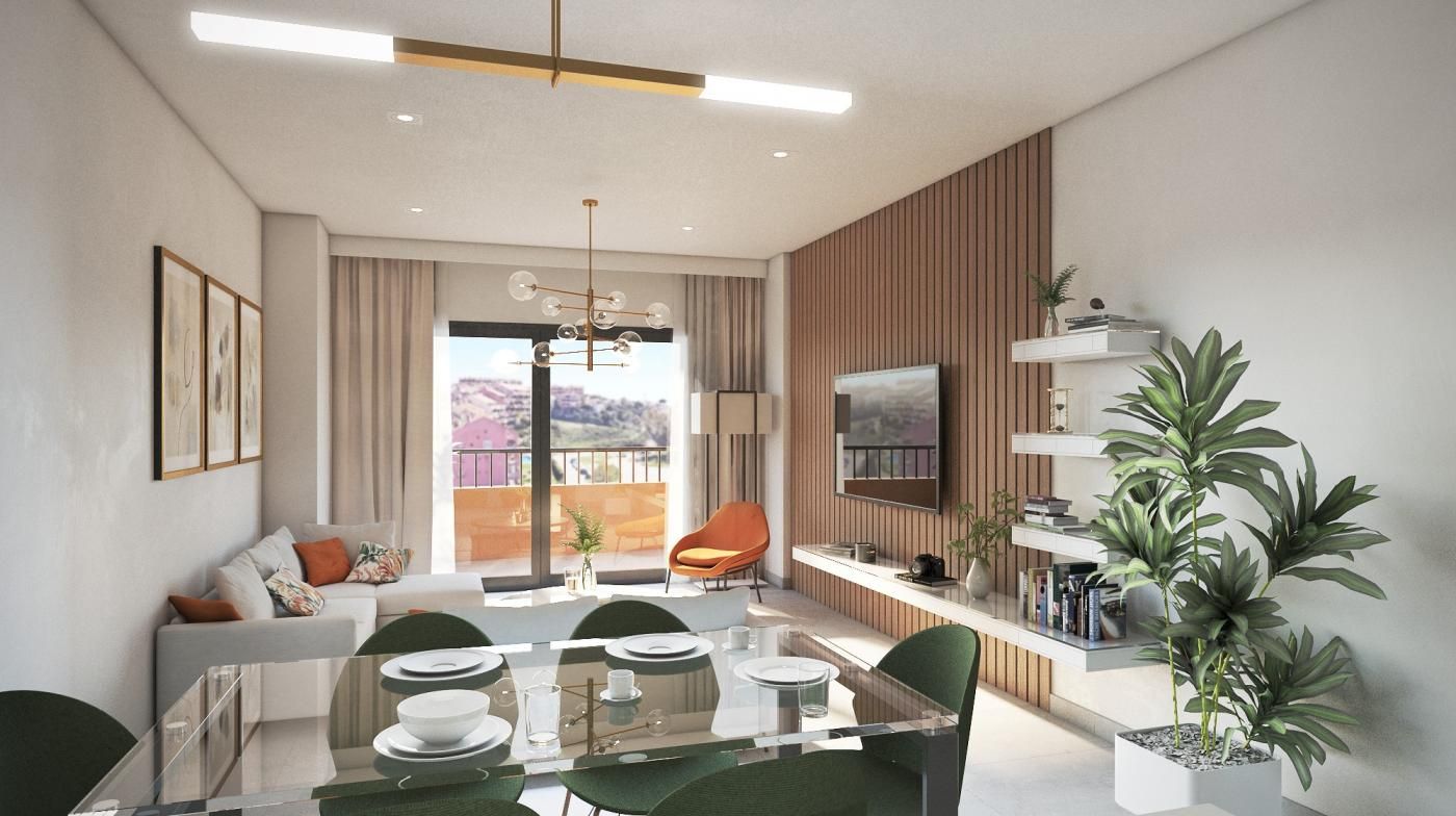 Living area in 2-bedroom penthouse, Los Pacos, Fuengirola