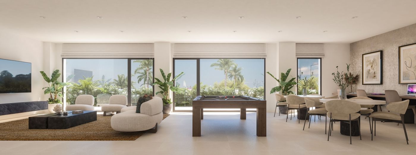 Rooftop solarium with open sky on 2-bedroom penthouse, Residencial Duquesa, San Luis de Sabinillas