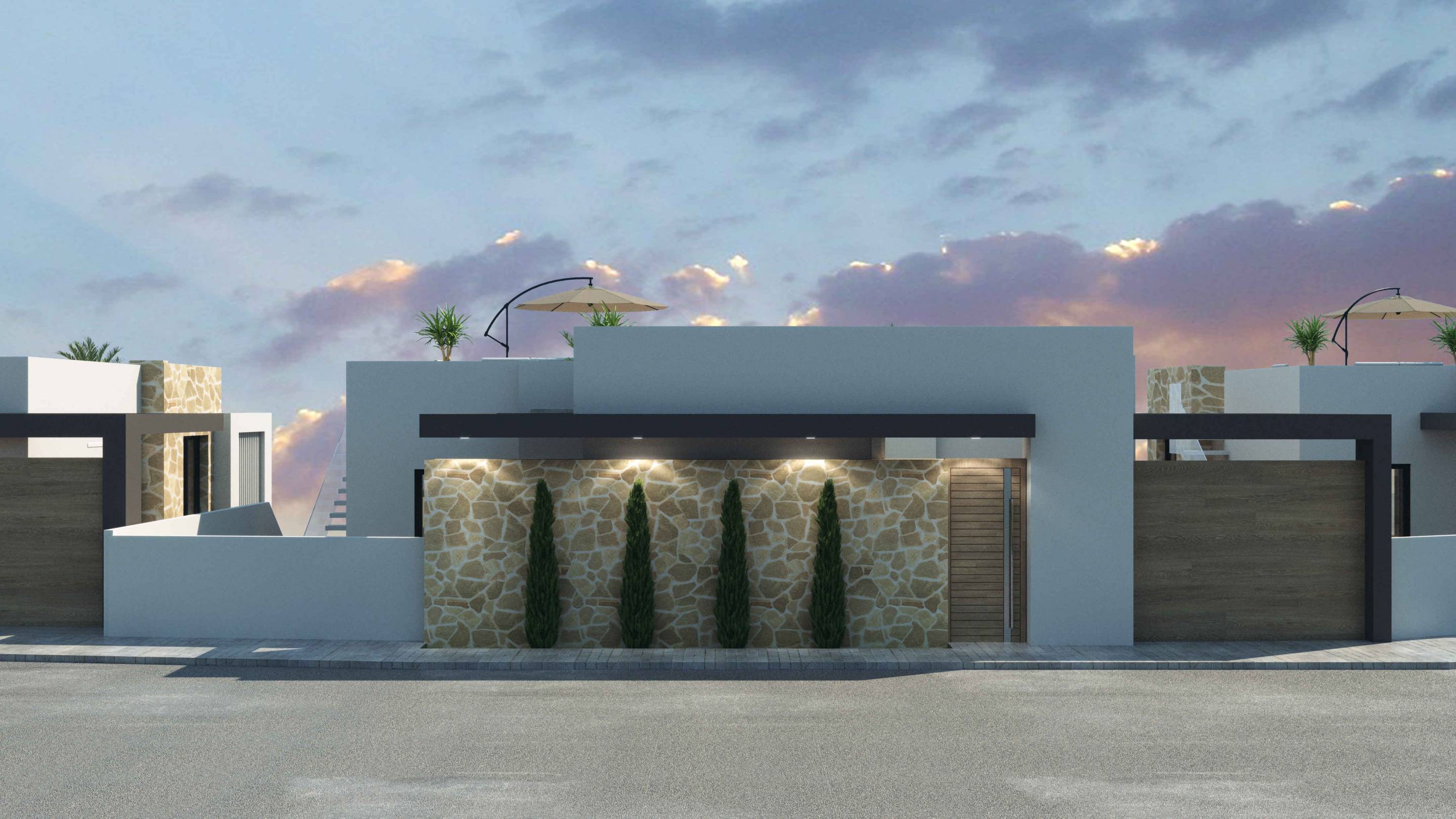 Kitchen with fitted units in new-build villa, Ciudad Quesada, Rojales