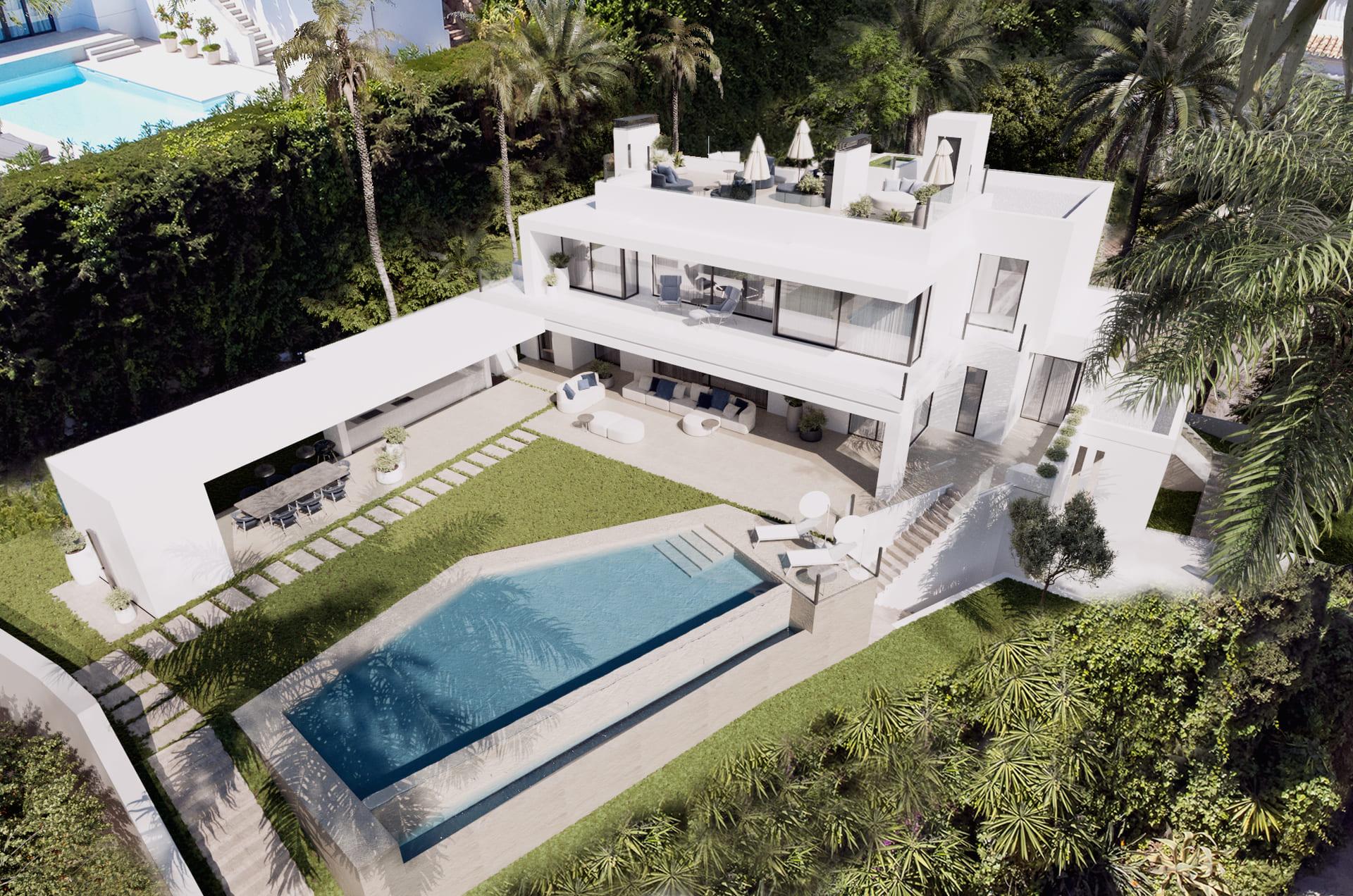 Fourth bedroom in new-build villa, Cascada de Camojan, Marbella
