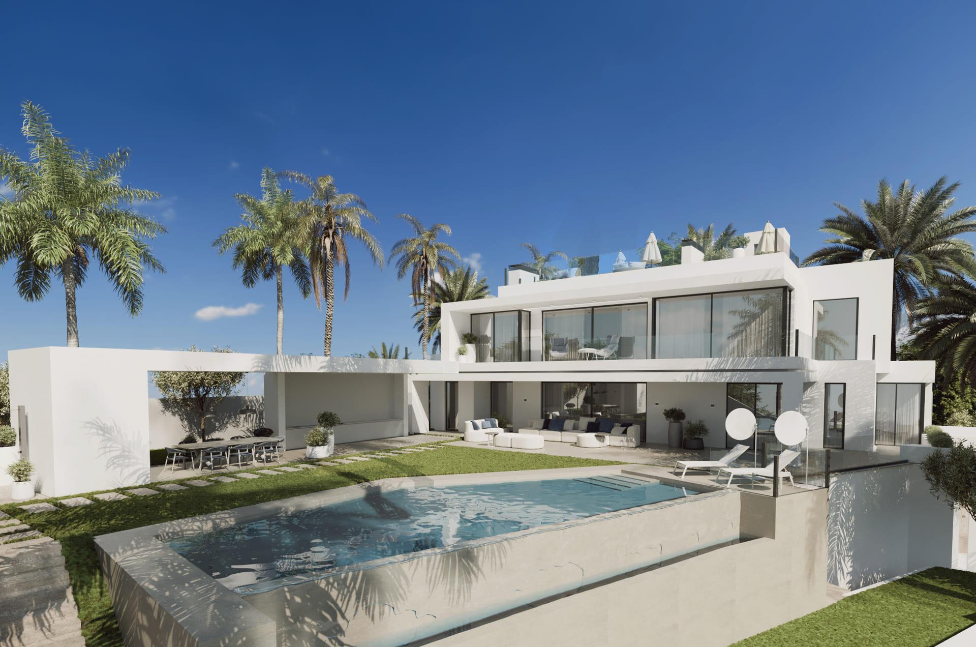Fitted kitchen in 6-bedroom new-build villa, Cascada de Camojan, Marbella