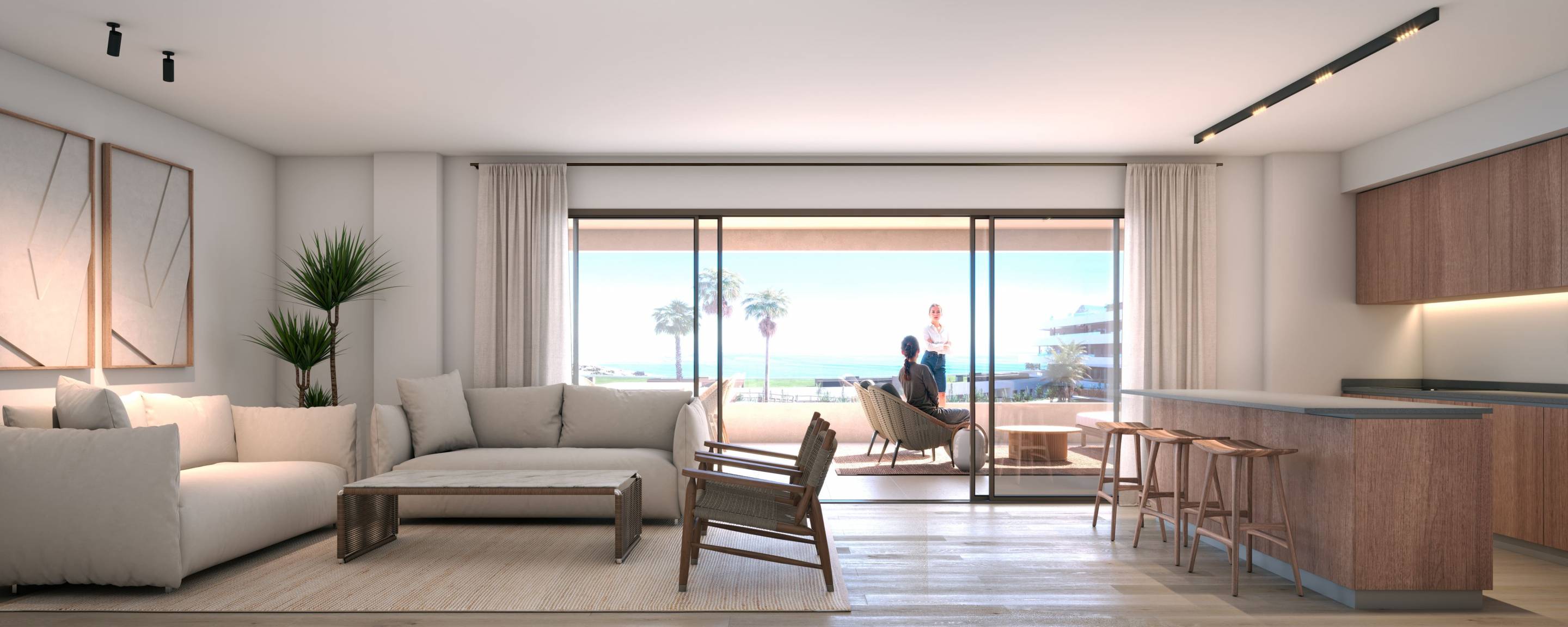 Shower room in new-build apartment, Bahía de las Rocas, Manilva