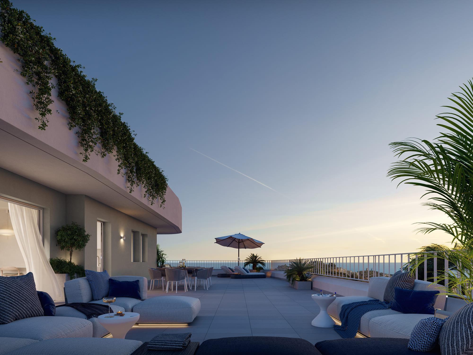 Second bedroom in 3-bedroom new-build penthouse, Los Pacos, Fuengirola