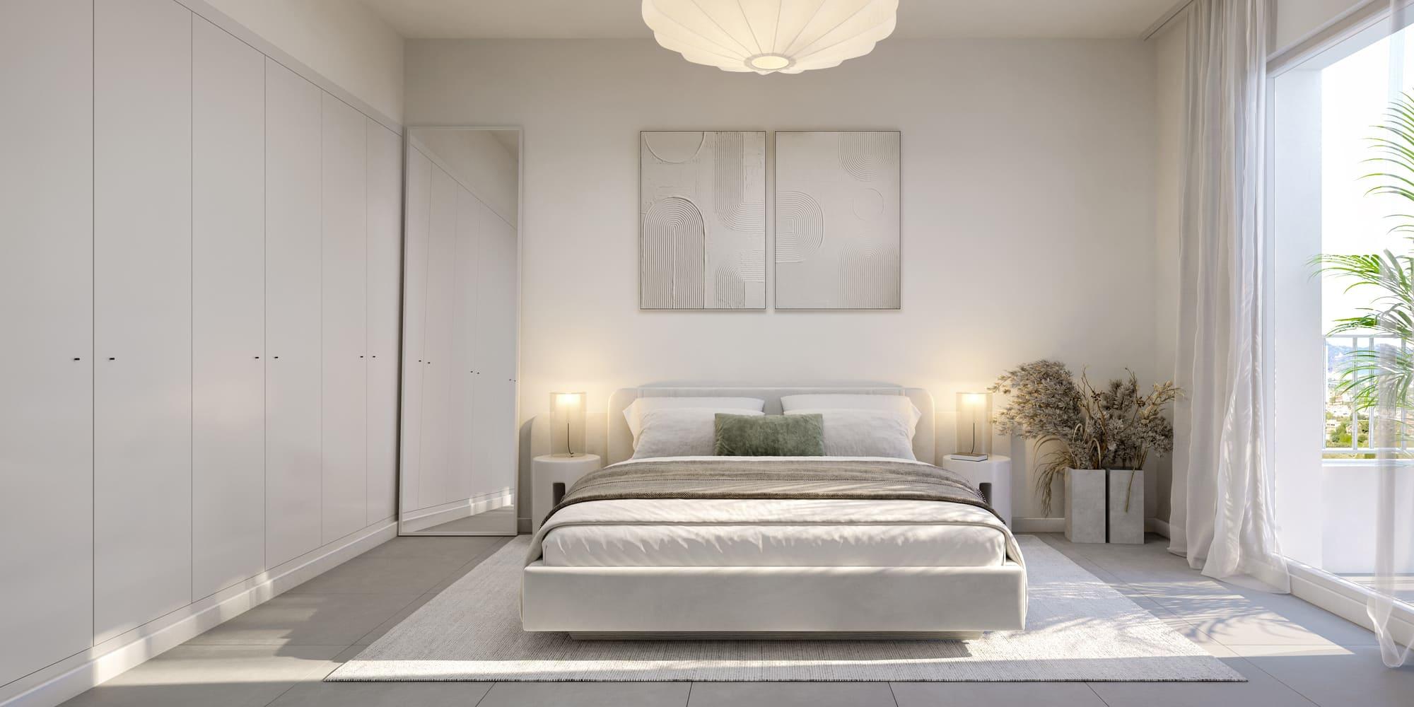 Third bedroom in new-build penthouse on third floor, Los Pacos, Fuengirola