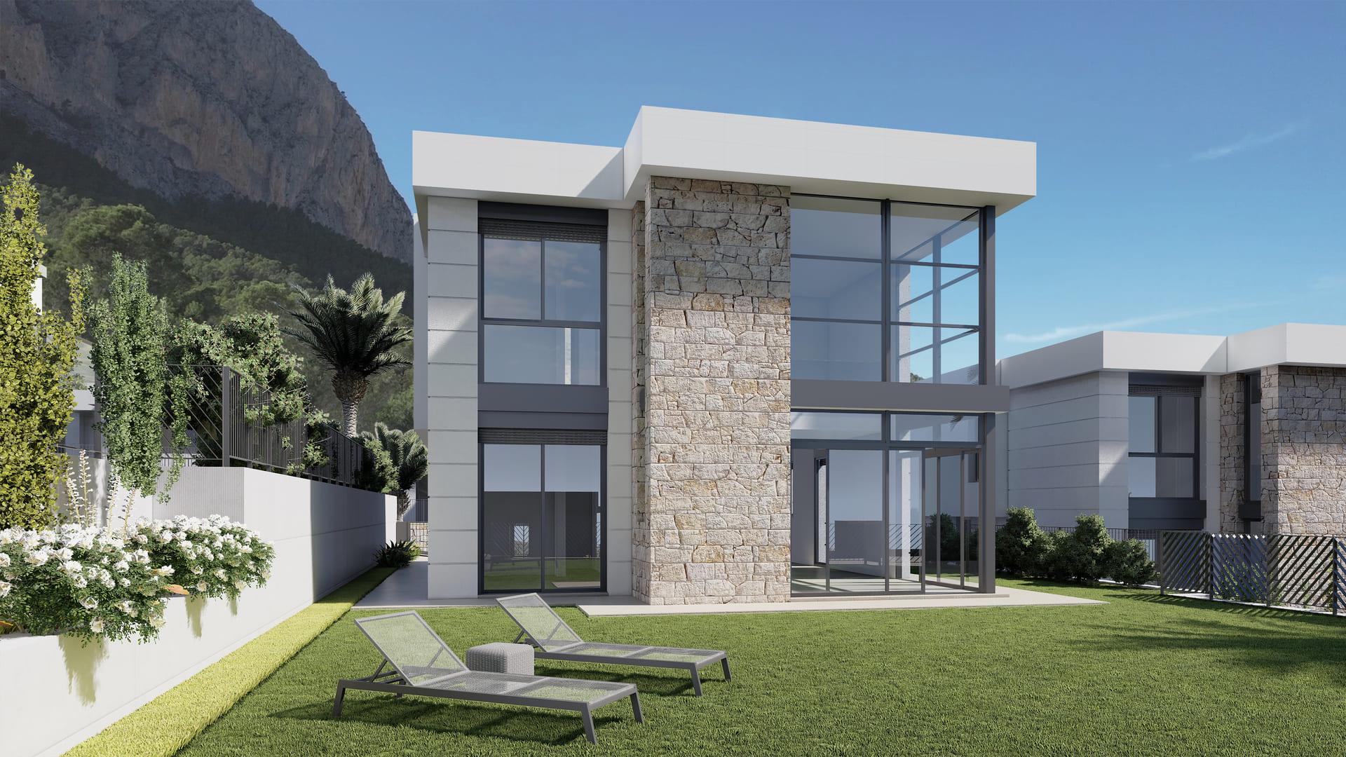 Main bedroom in 4-bedroom new-build villa, Pla de Cantal, Polop