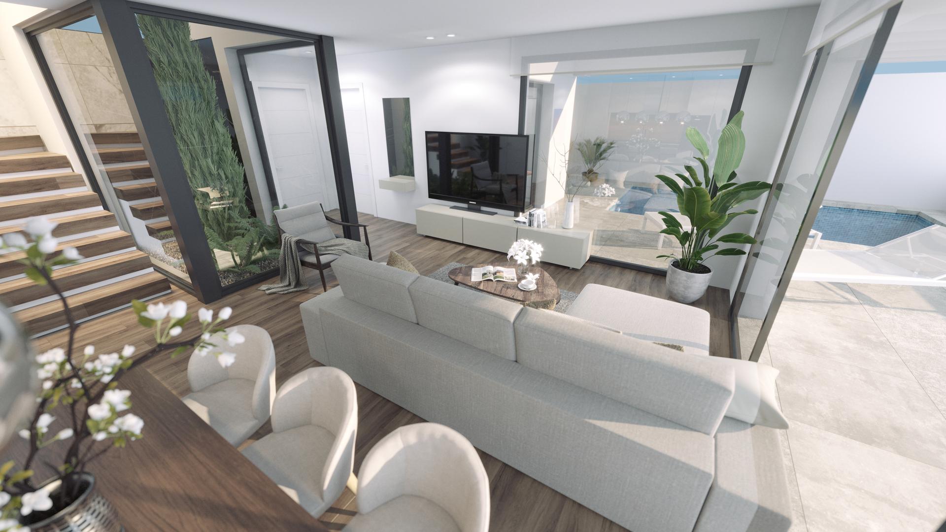 Kitchen worktop and fitted units, new-build villa, Golf Puig Campana, Finestrat