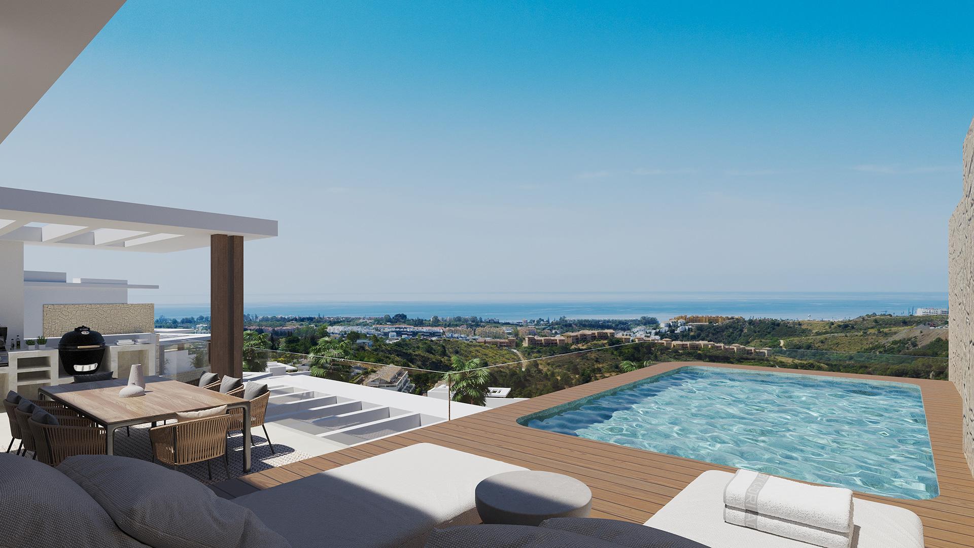 Community gym in new-build development, Los Flamingos, Benahavis