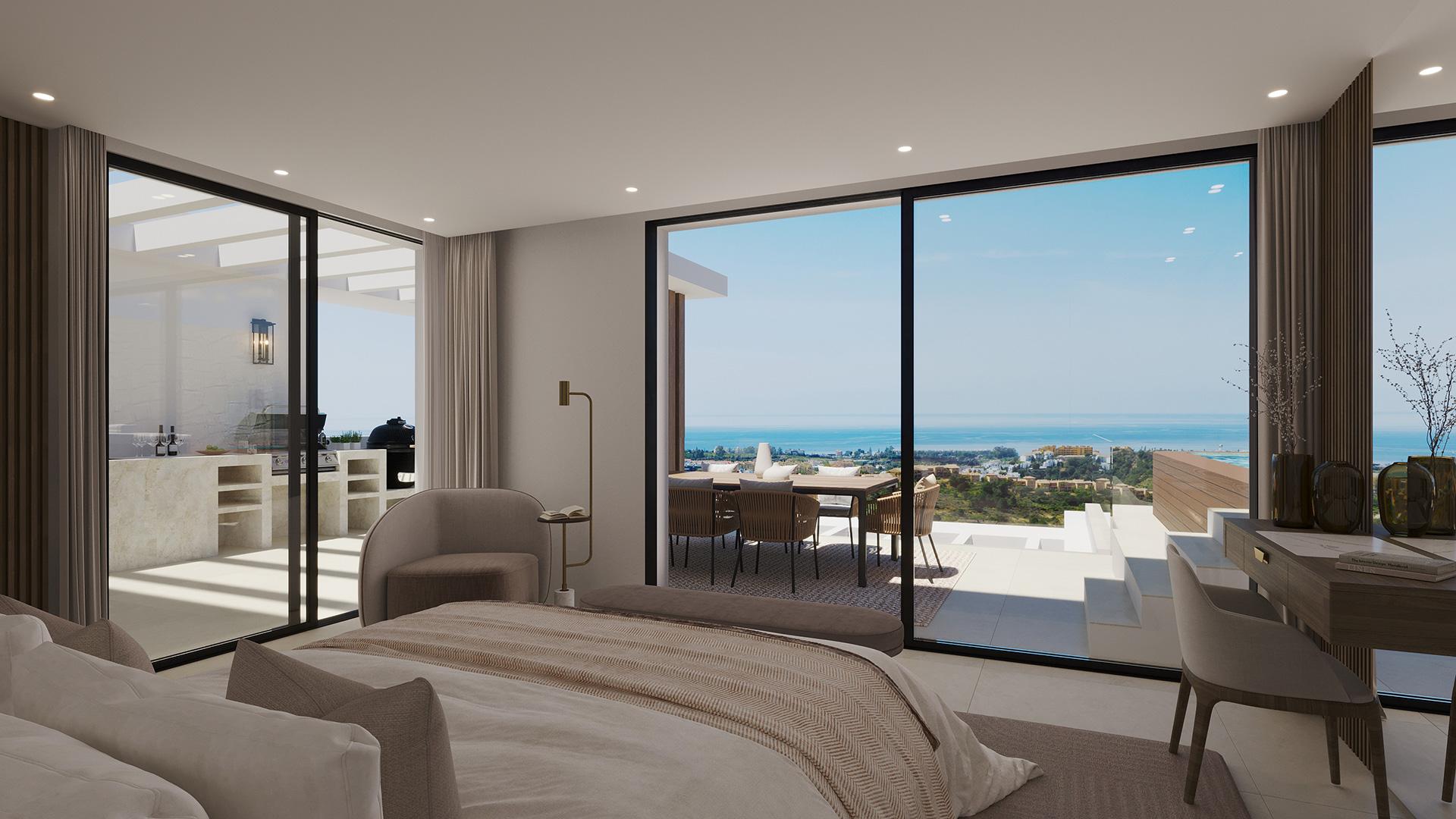 Second bathroom in 2-bedroom penthouse, Los Flamingos, Benahavis