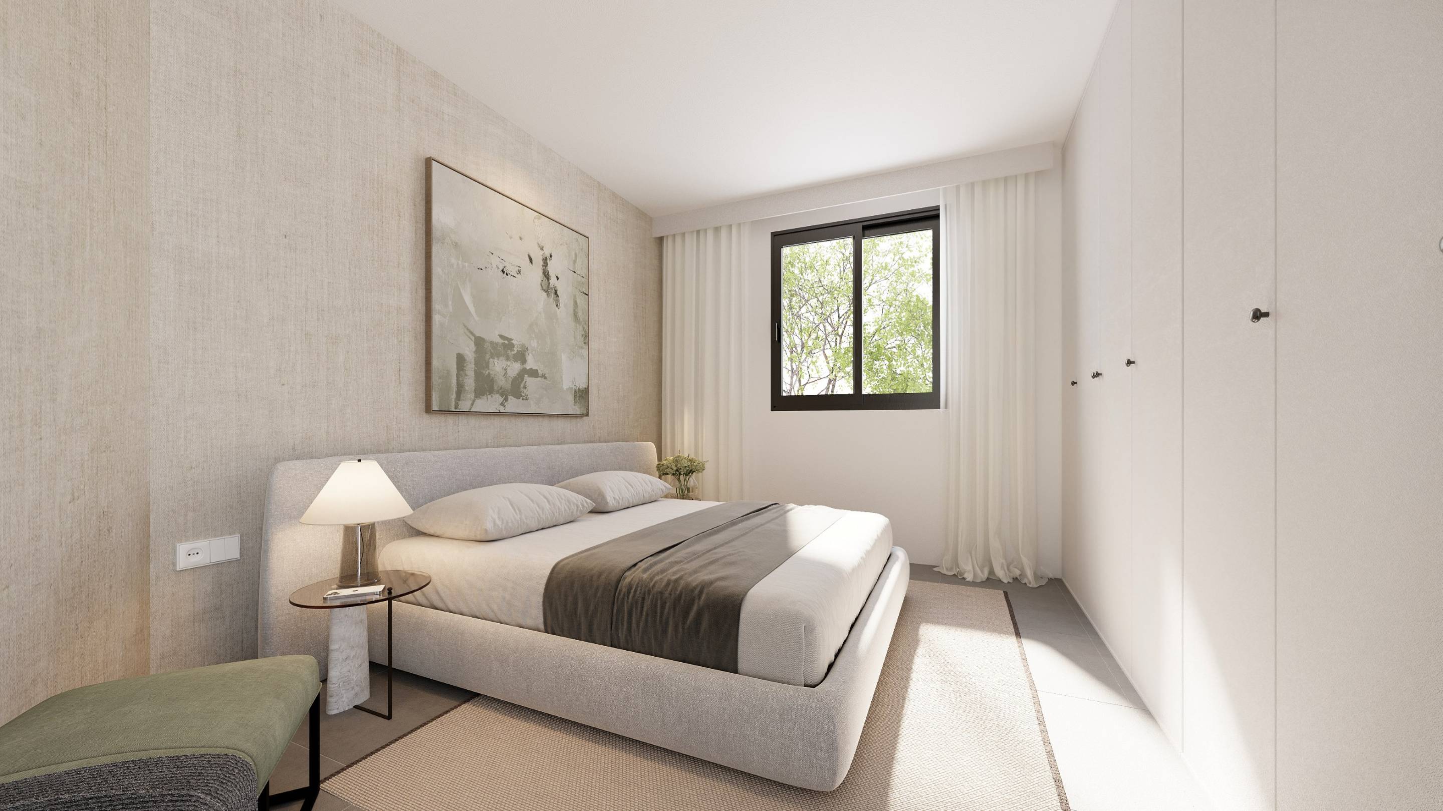 Floor plan of 1-bedroom new-build bungalow, Los Pacos, Fuengirola