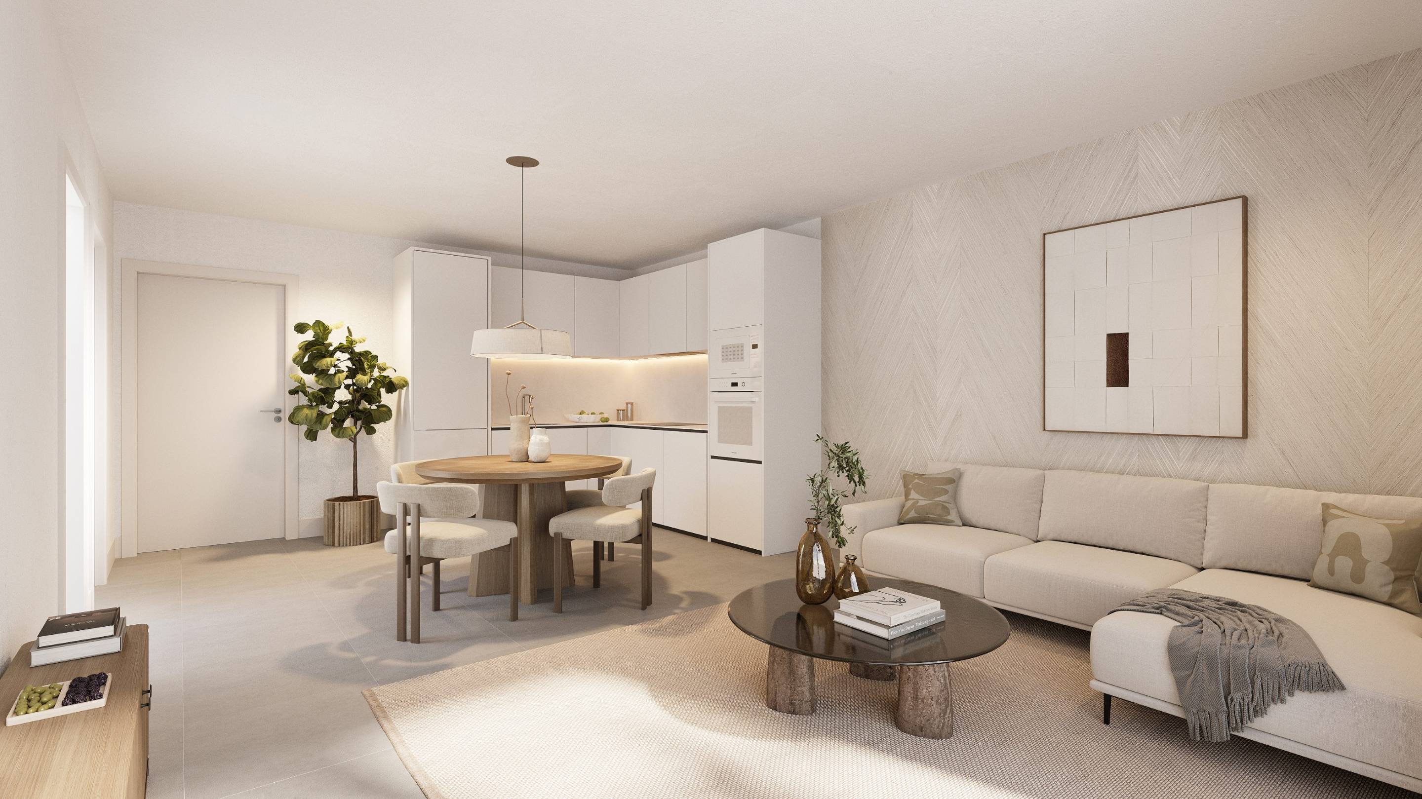 Building entrance and lift area, new-build development, Los Pacos