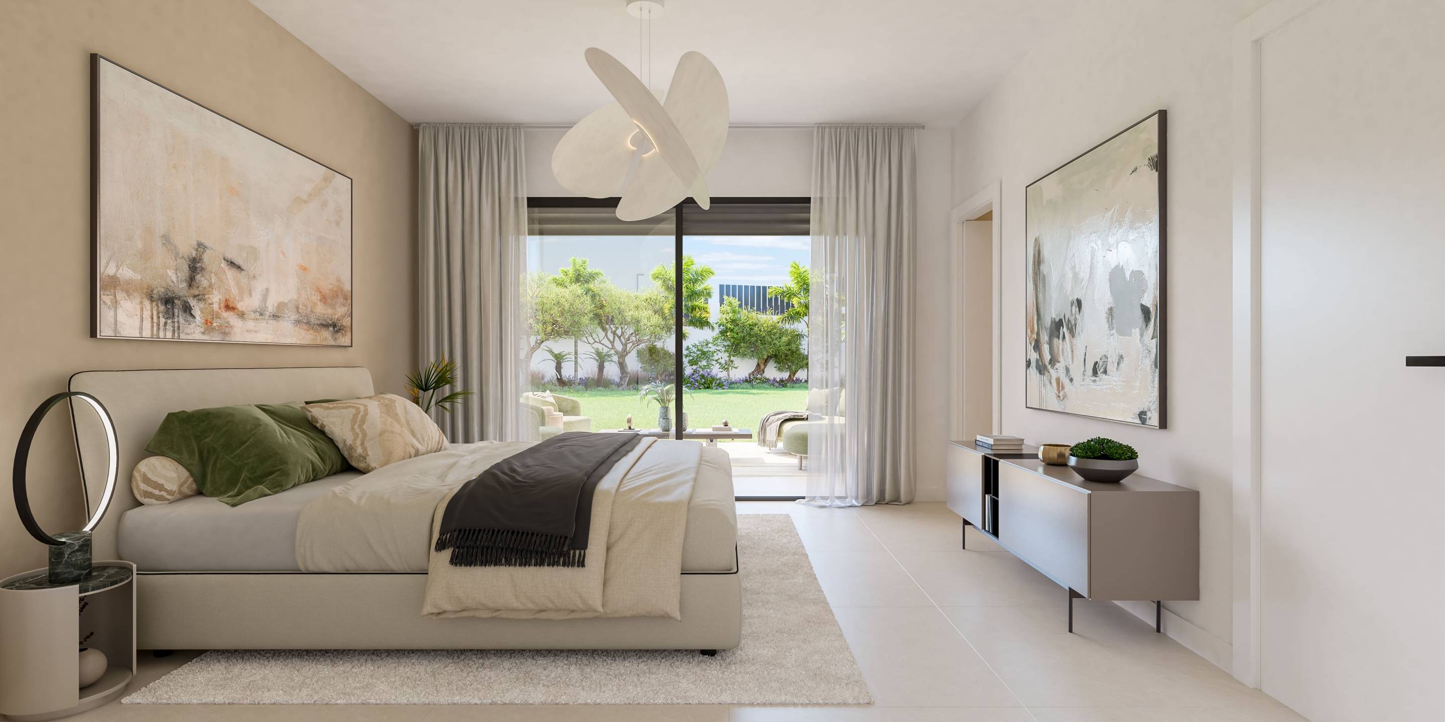 Communal pool in new-build residential development, Estepona Golf, Estepona