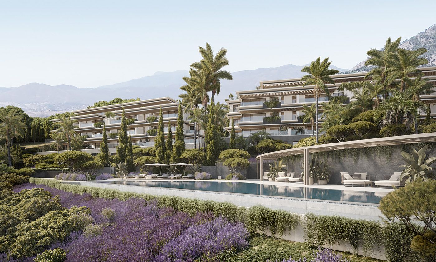 Terrace with sea views in new-build apartment, El Higuerón, Mijas