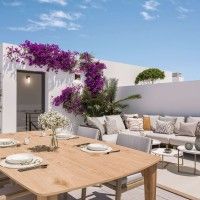 Landscaped communal grounds of townhouse development, Pizarrillo, Málaga