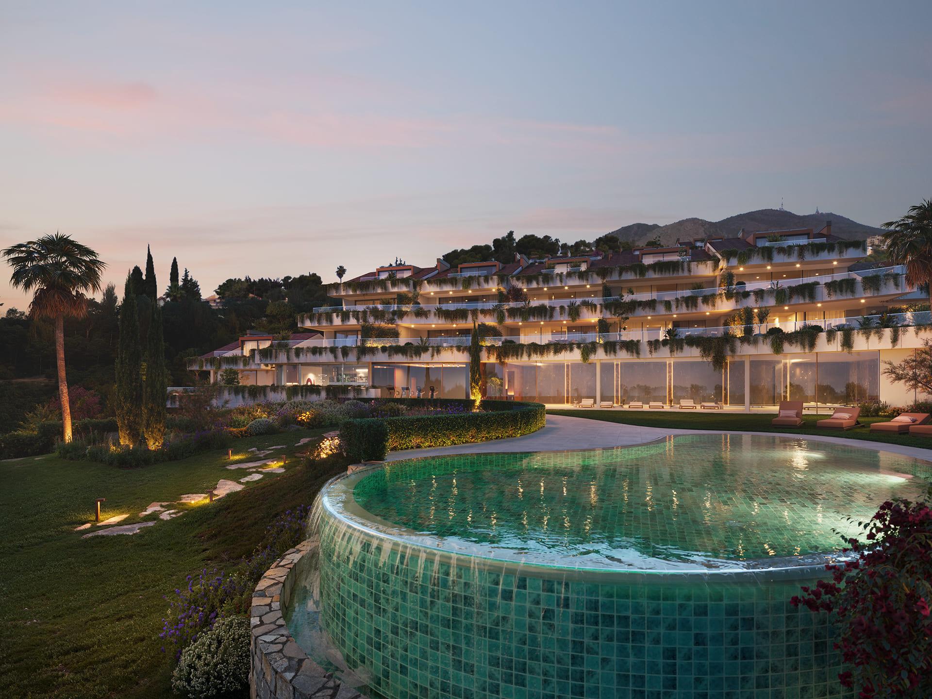 Lobby and communal entrance of six-storey new-build building, Torremuelle, Benalmádena