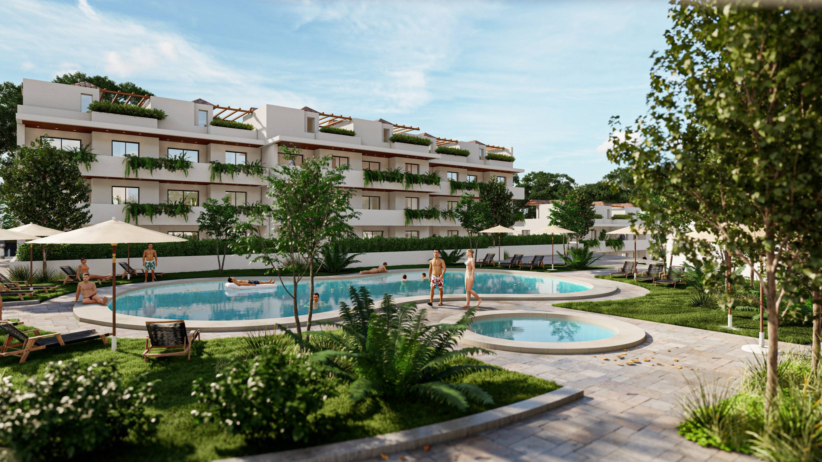 Second bathroom in ground-floor apartment, Torrenueva, Mijas