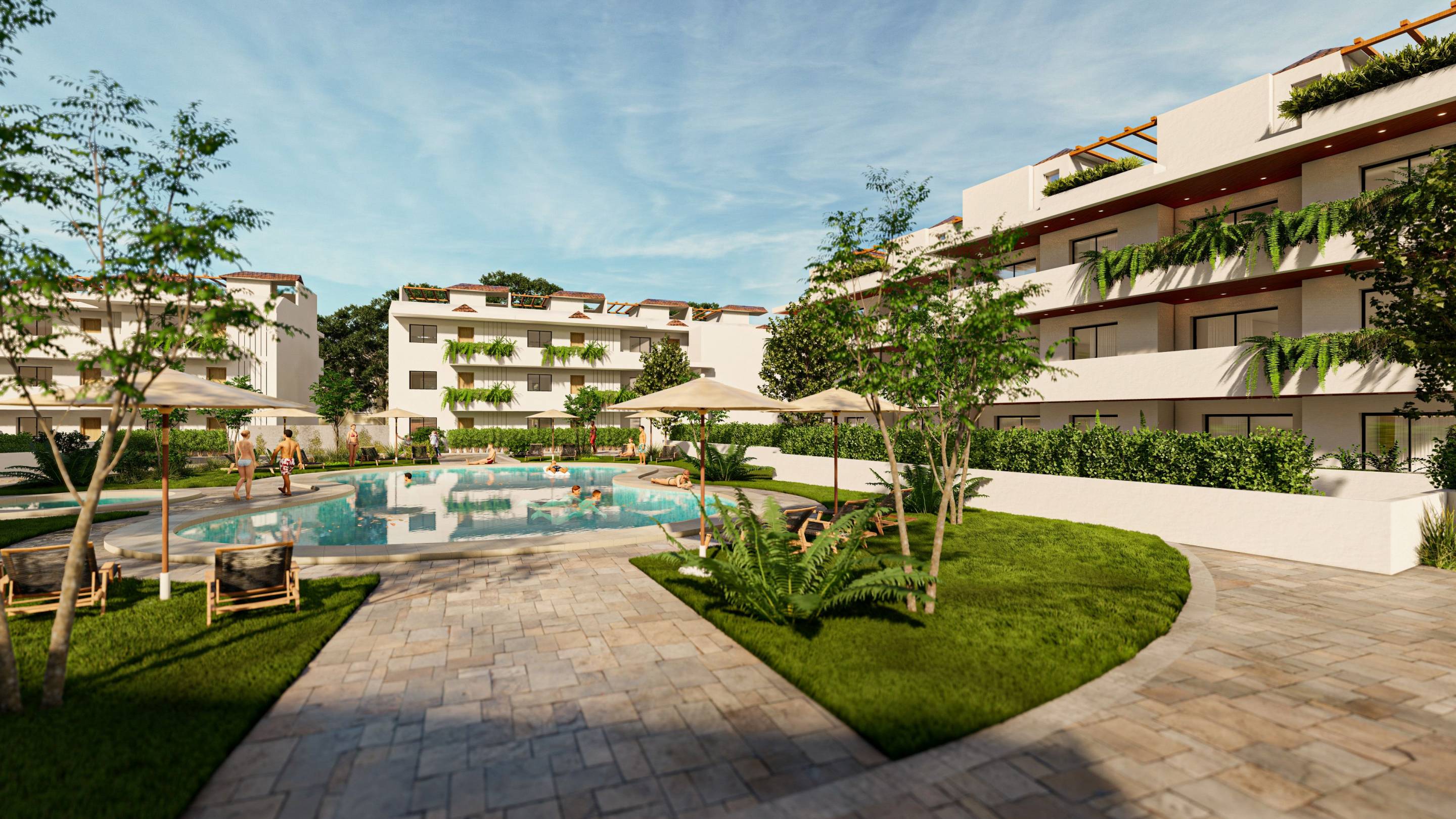 Two allocated parking spaces included with new-build penthouse, Torrenueva, Mijas