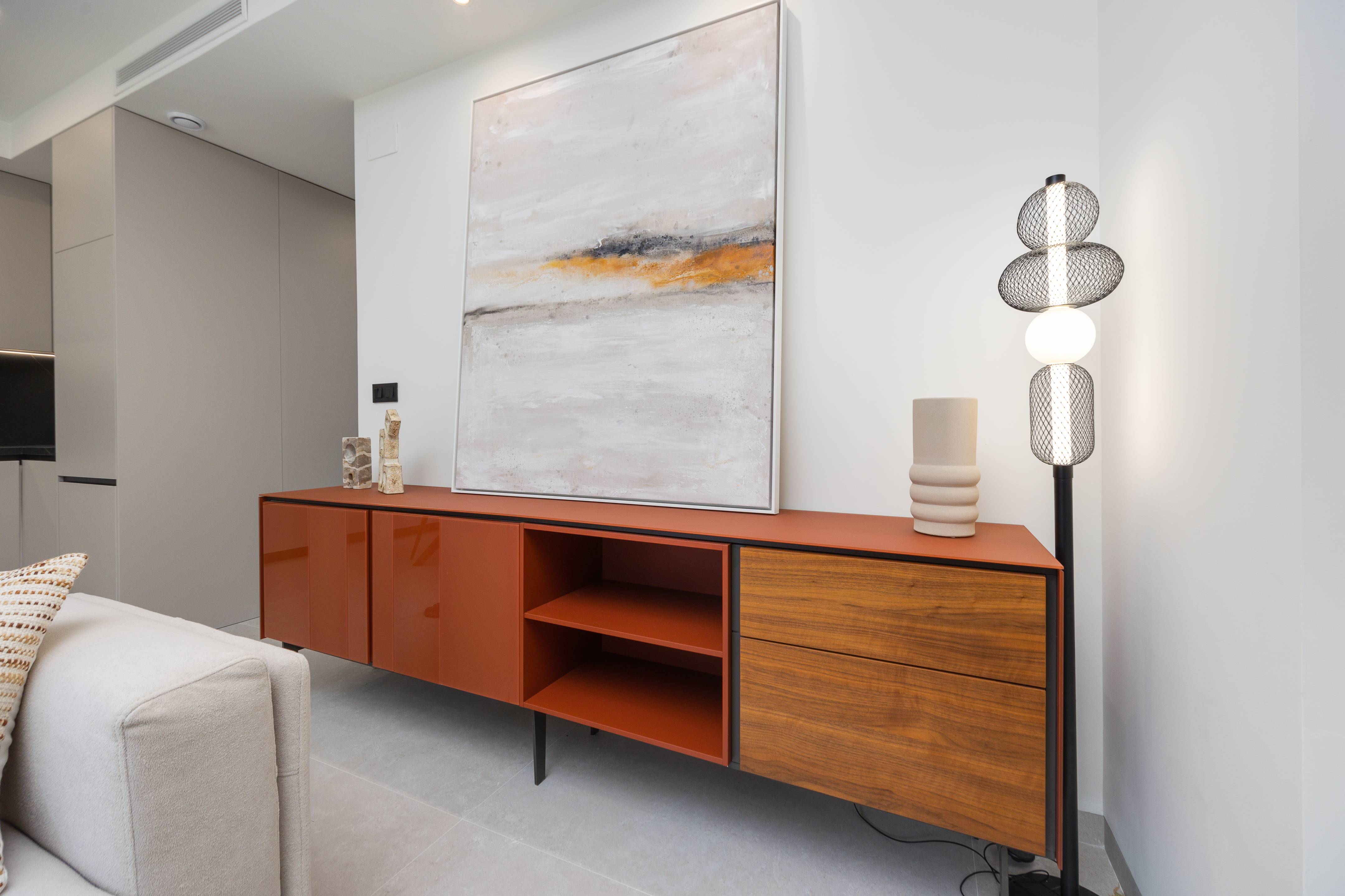 Lift lobby inside new-build residential complex, Centro, Guardamar Del Segura