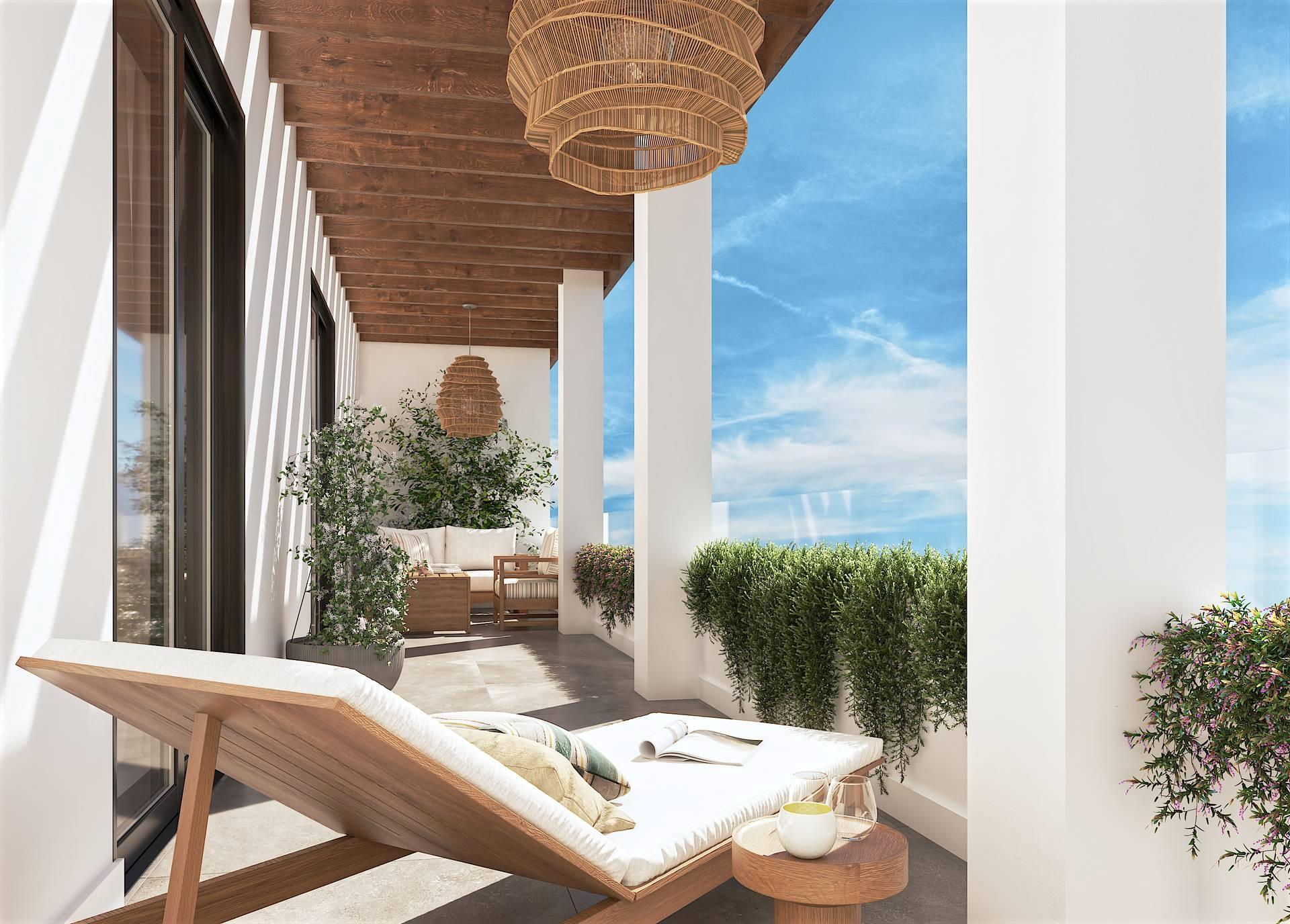 Built-in wardrobe interior, 1-bedroom apartment, Las Flores, Mijas