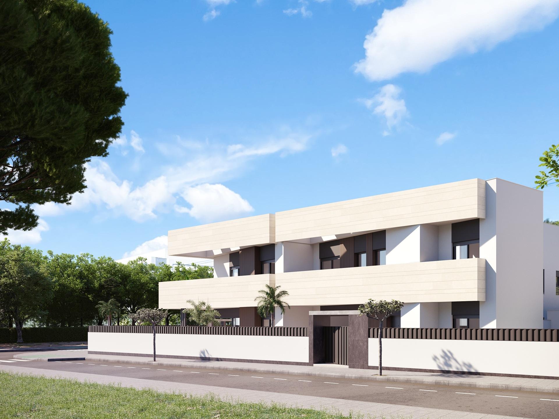 Pool with surrounding paved area, 3-bedroom bungalow, Pilar de la Horadada