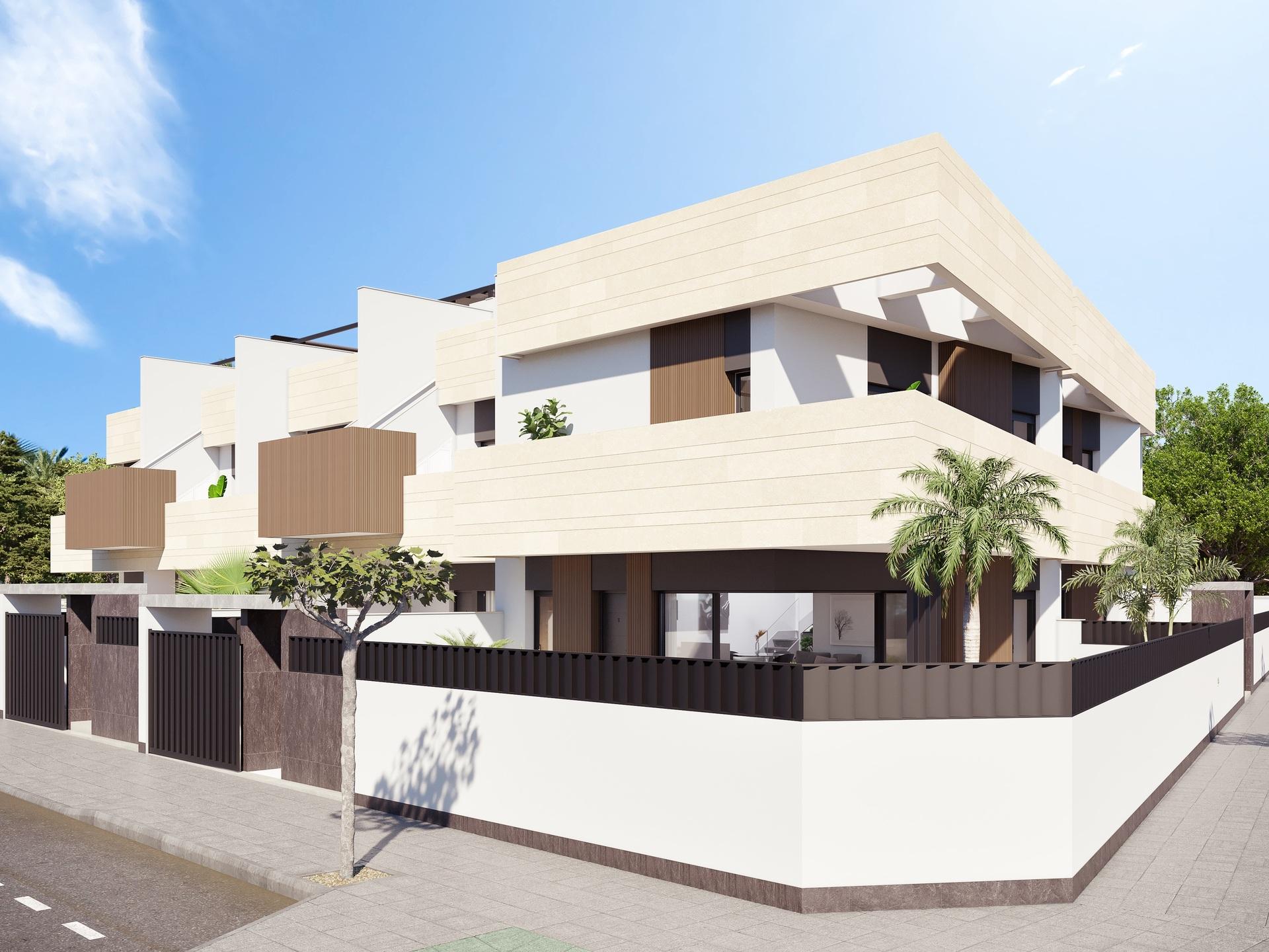 Kitchen counter and storage, new-build bungalow, Pilar de la Horadada