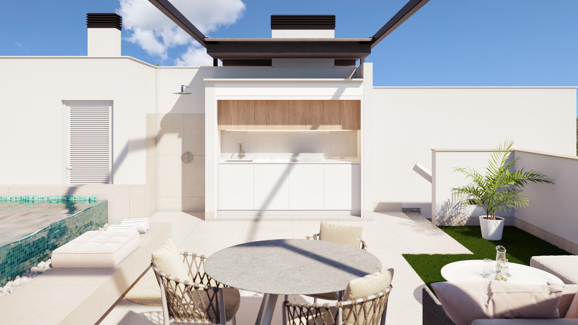 Bathroom vanity unit, 3-bedroom new-build bungalow, Pilar de la Horadada