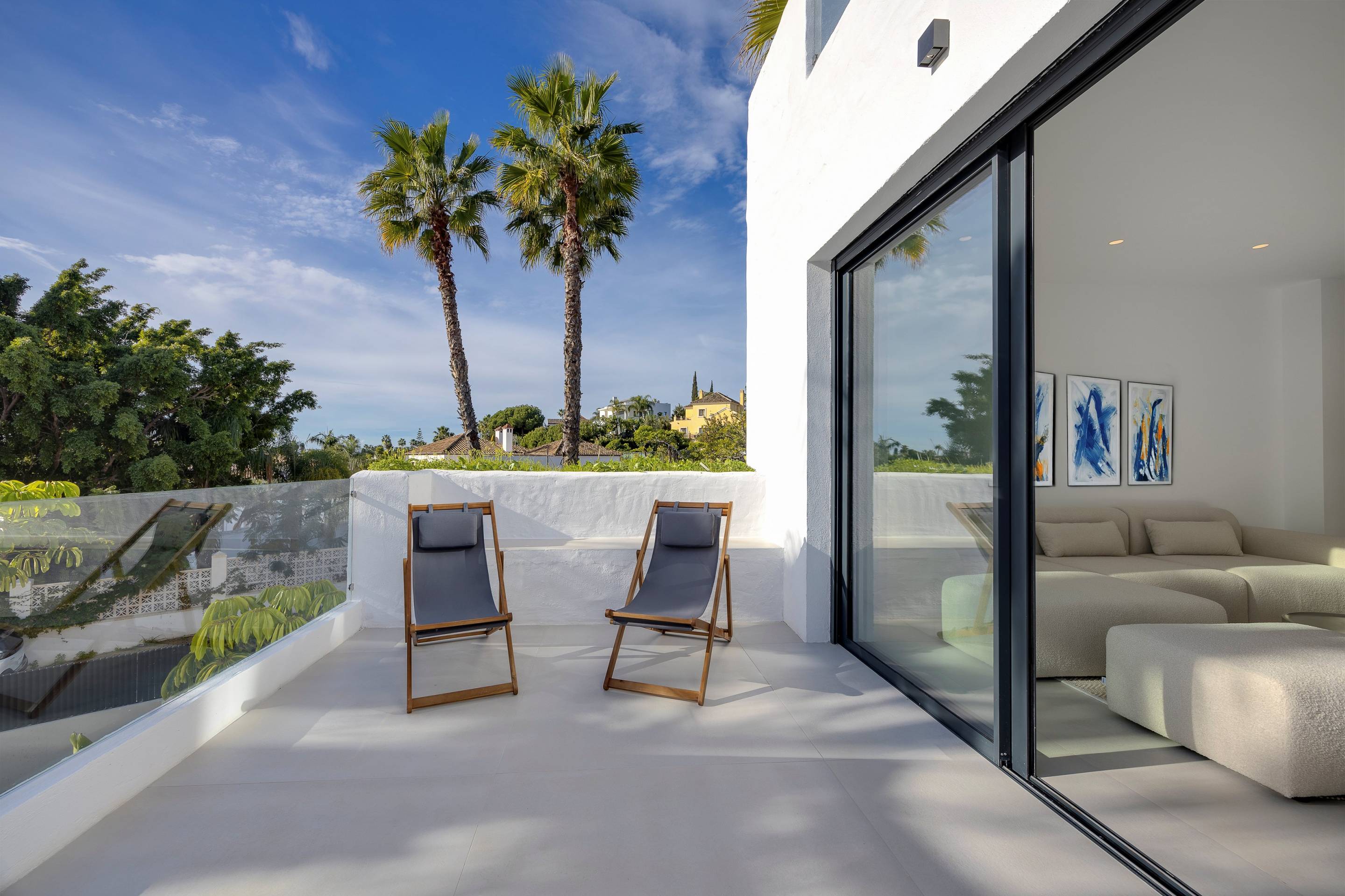 Landscaped communal gardens in new-build complex, Paraiso-Barronal, Estepona