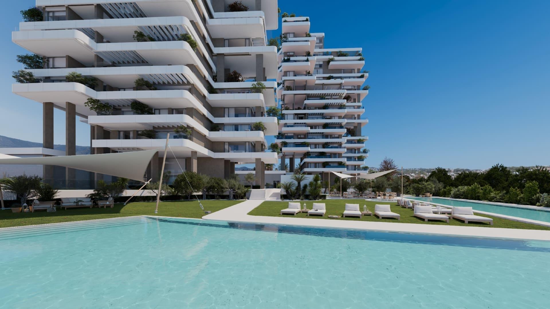 Underfloor heating installation detail in new-build apartment, Playa de Fossa-Levante, Calpe